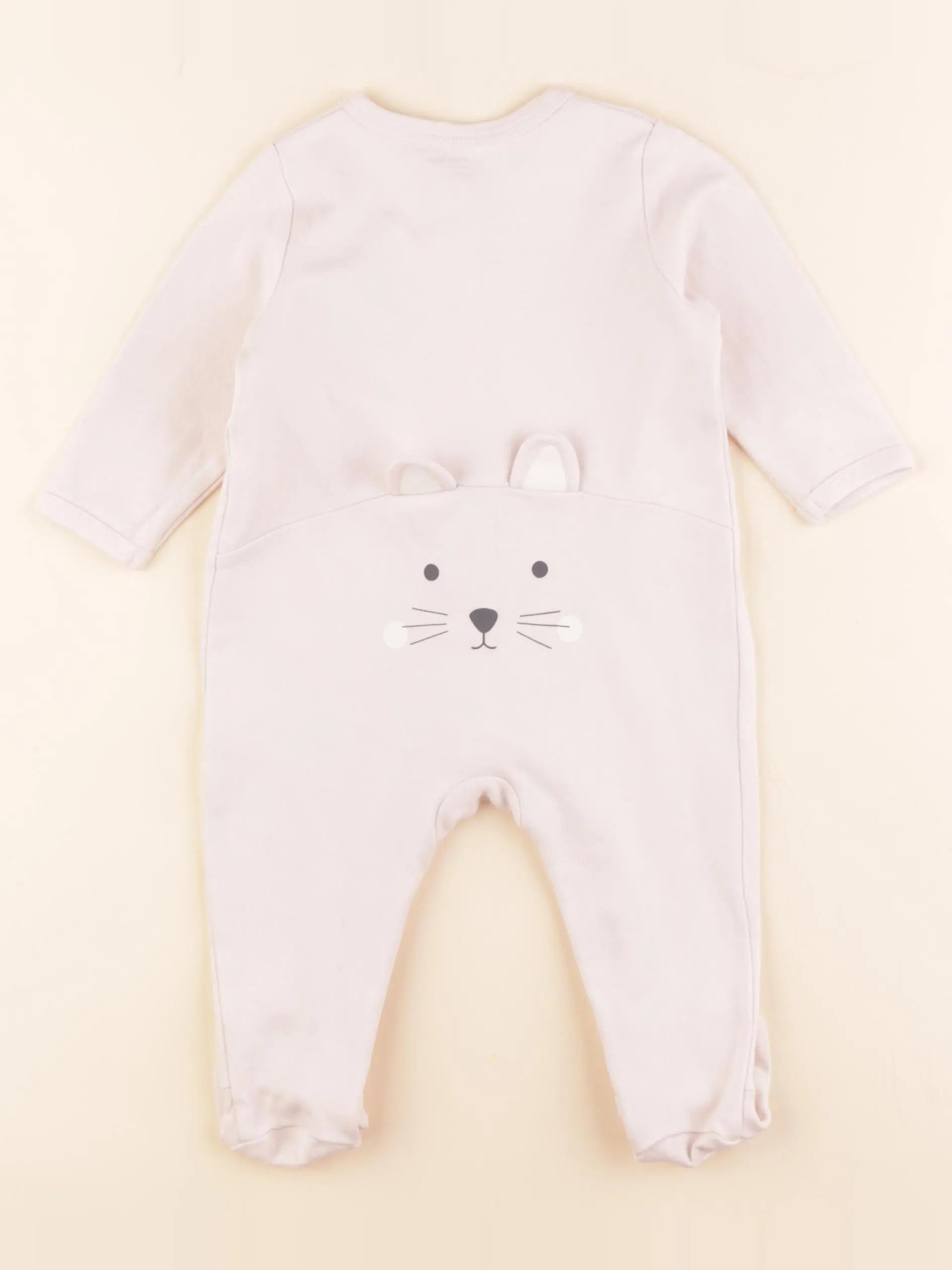 Vertbaudet - pyjama coton rose - 9 mois