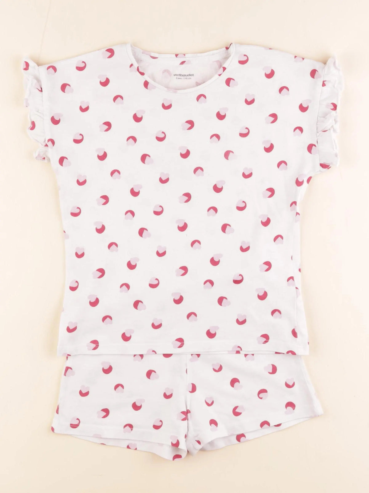Vertbaudet - pyjama coton blanc - 6 ans