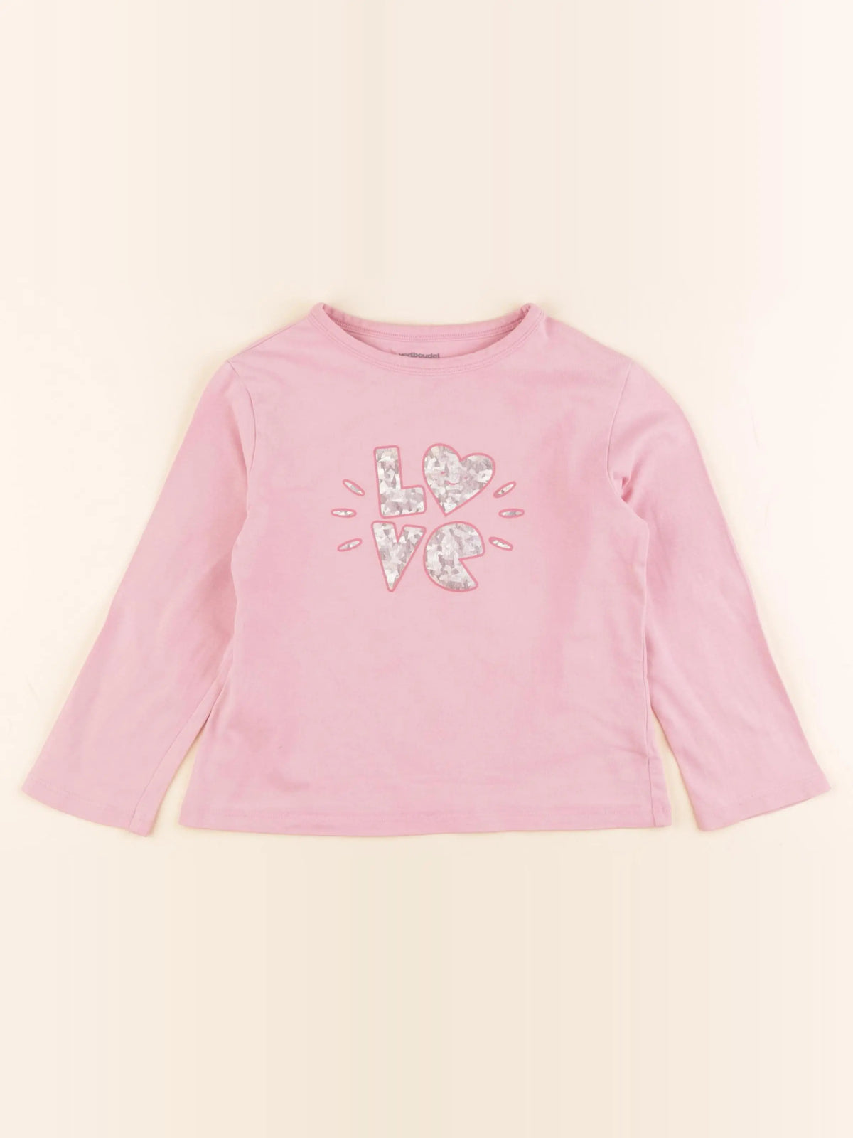 Vertbaudet - tee-shirt rose - 5 ans