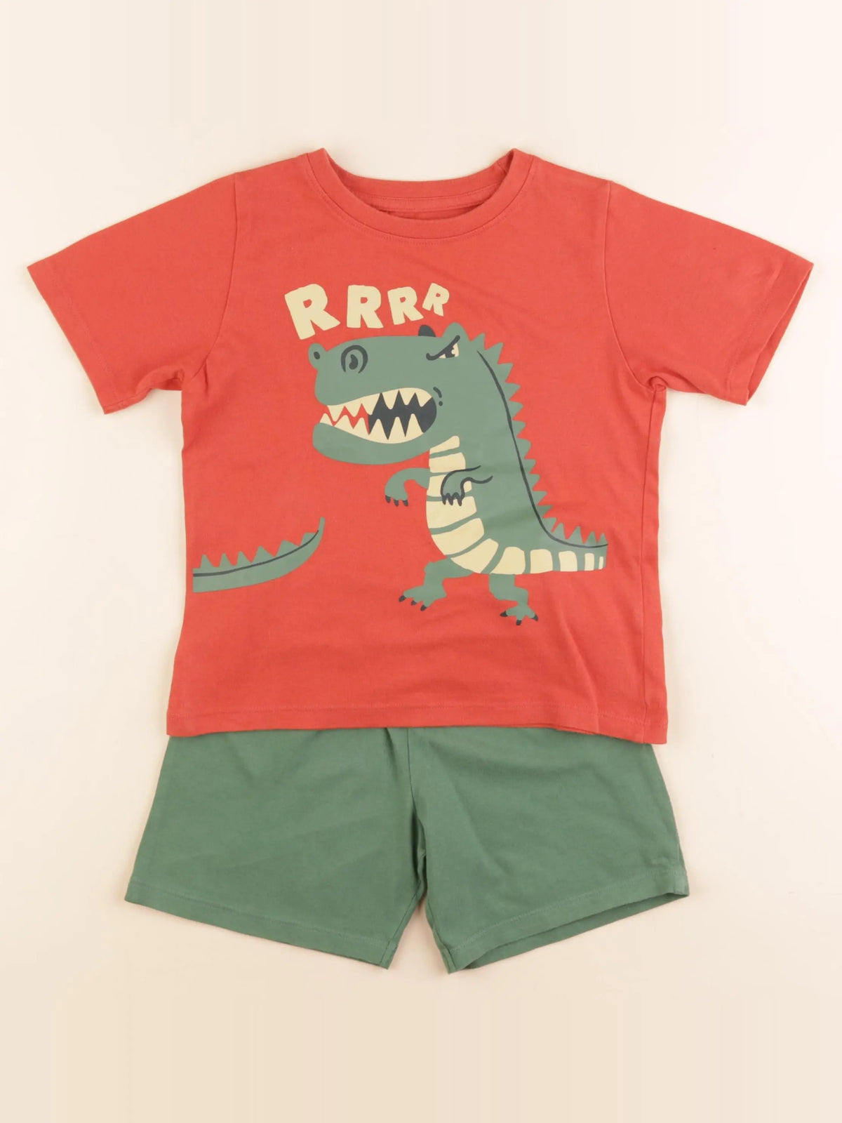Vertbaudet - pyjama coton orange - 5 ans