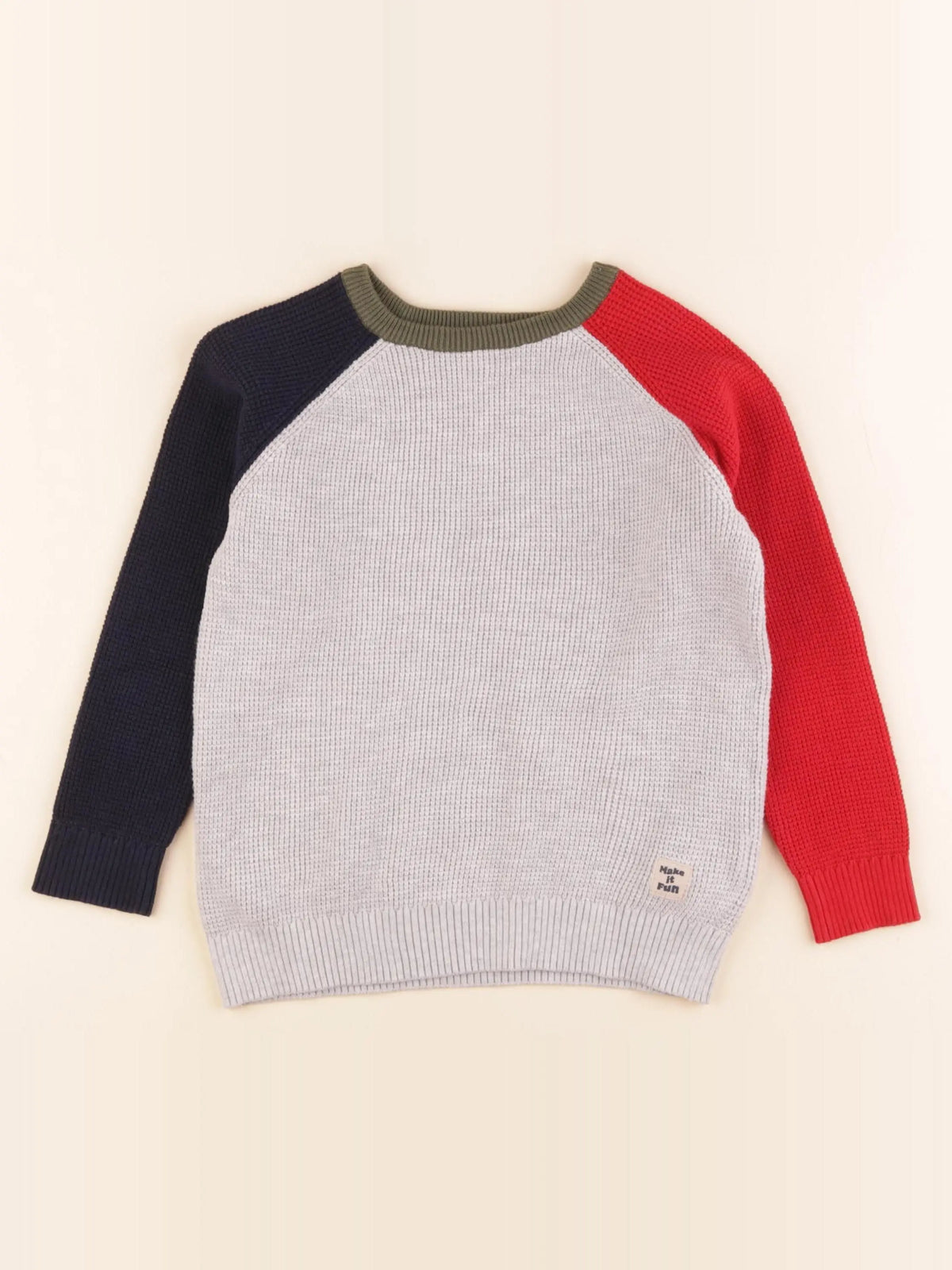 Vertbaudet - pull gris - 12 ans