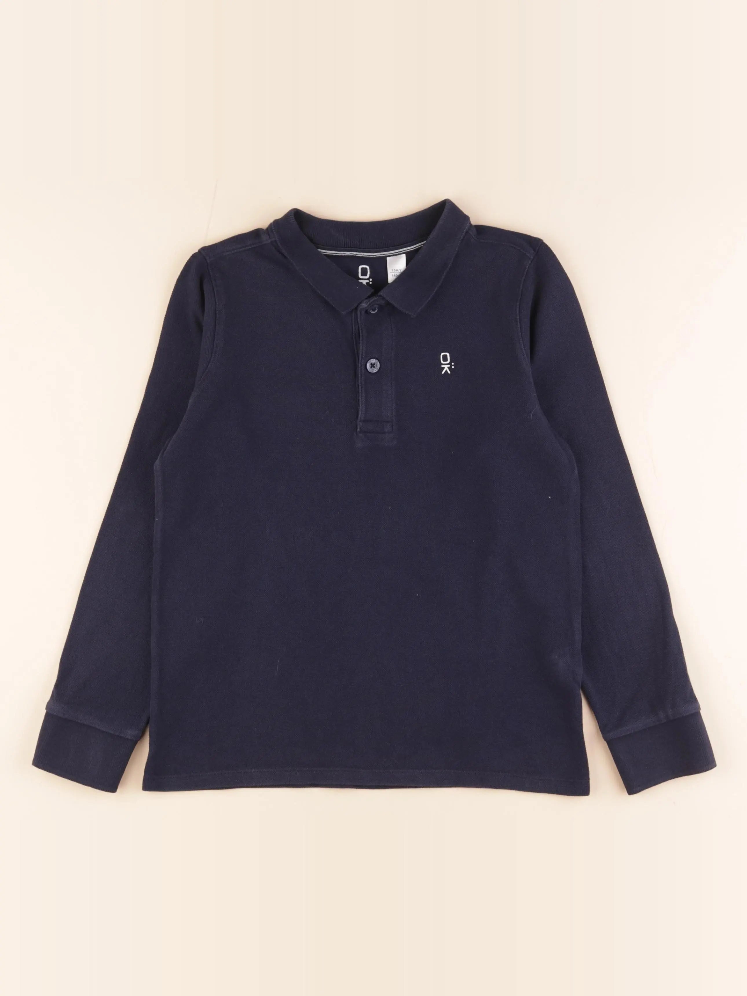 Okaidi - polo bleu - 10 ans