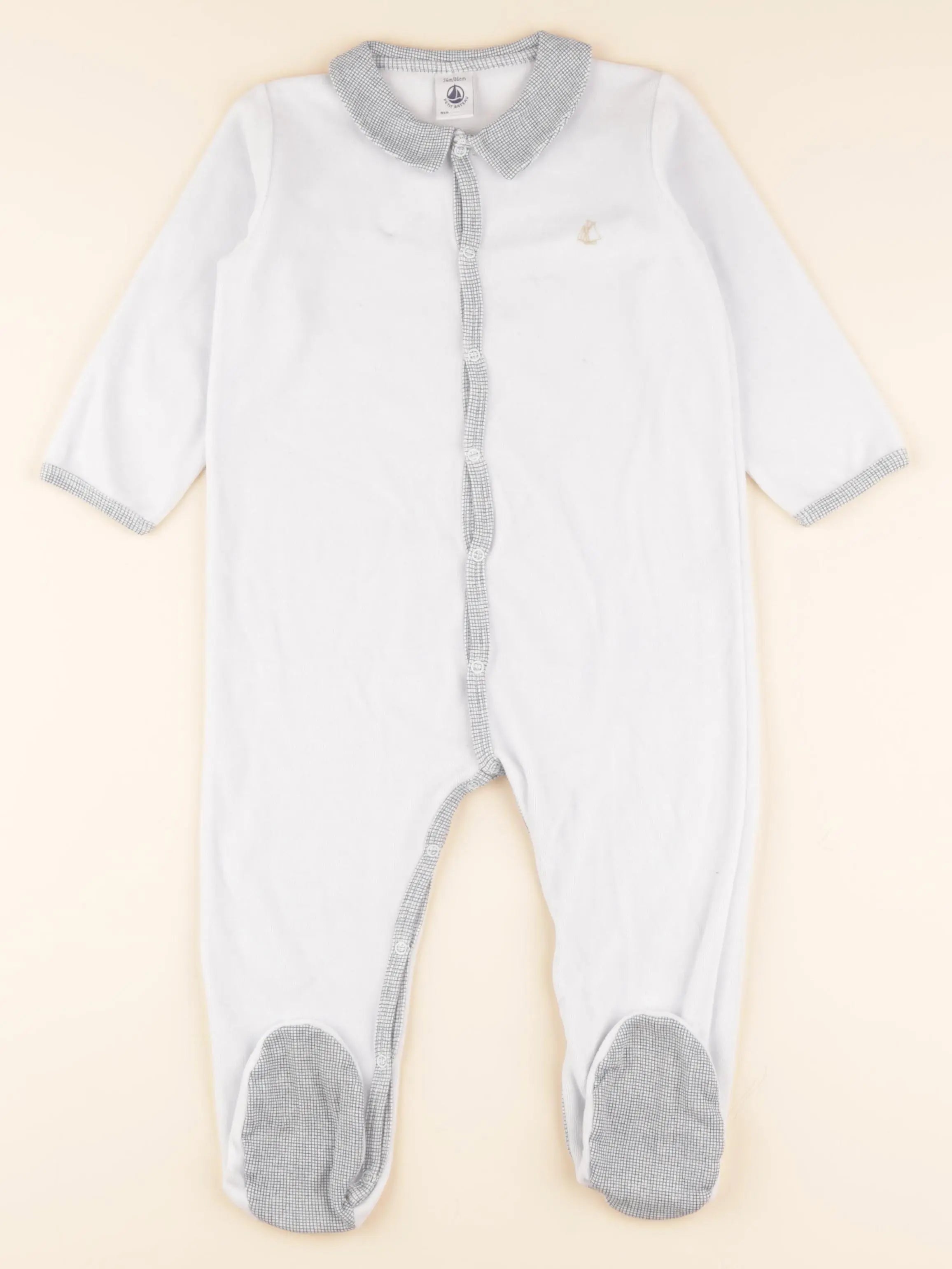 Pyjama velours blanc