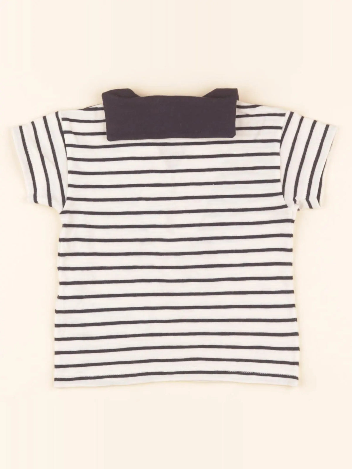 Tee-shirt blanc, bleu