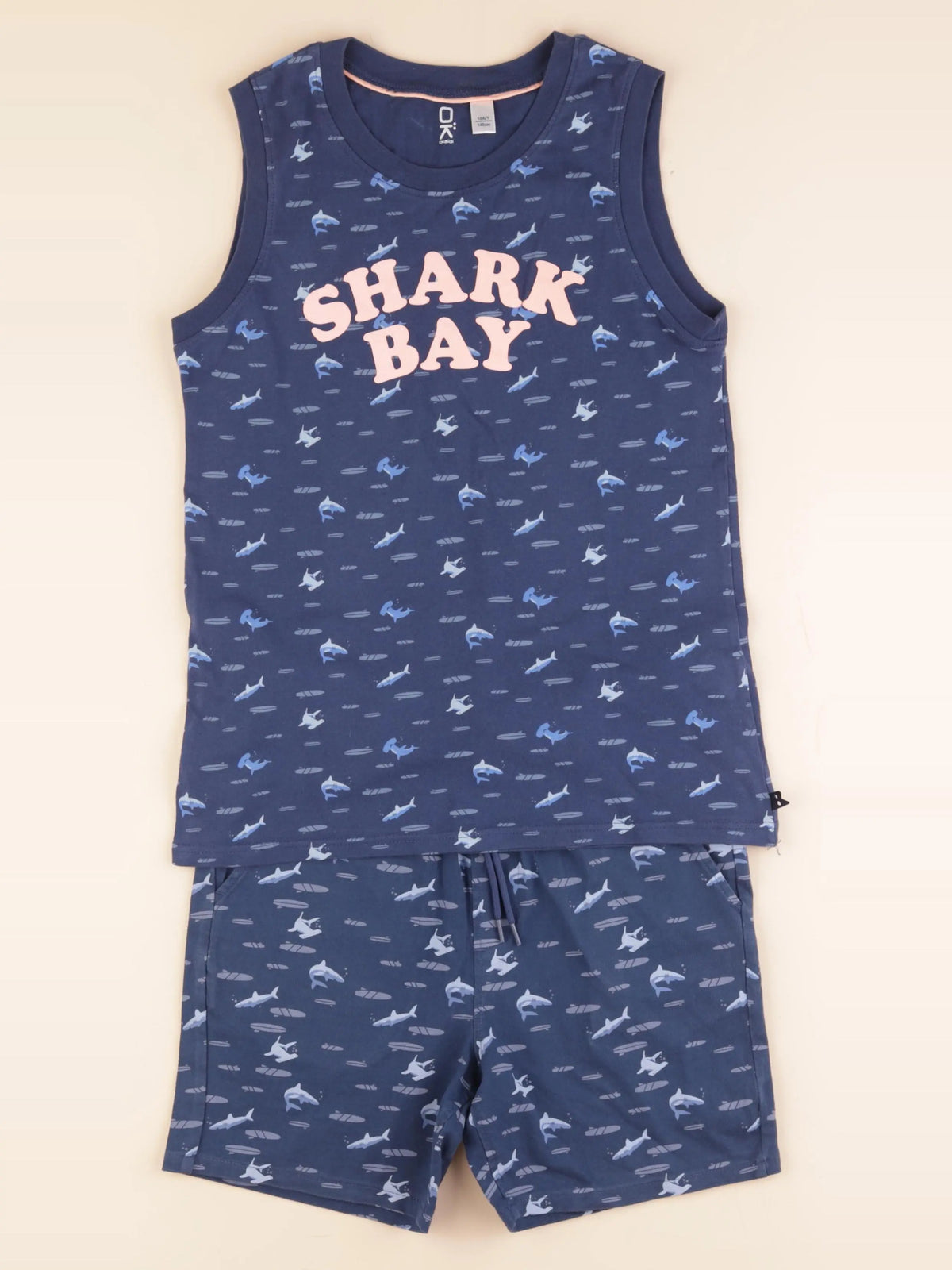 Okaidi - pyjama coton bleu - 10 ans