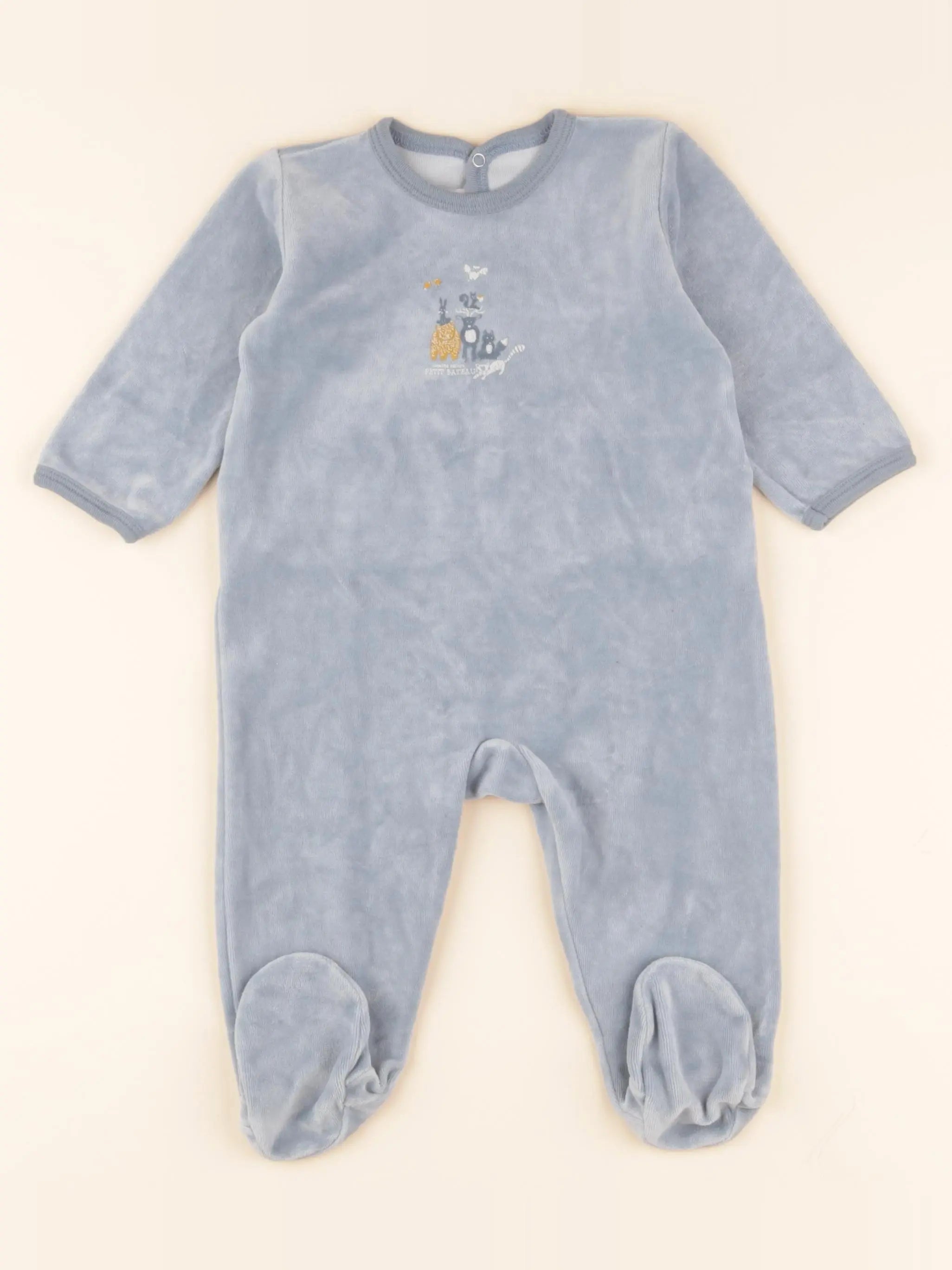 Pyjama velours bleu