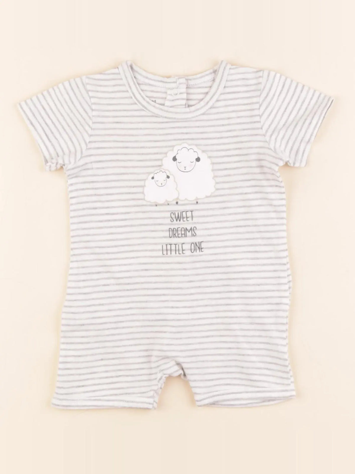 Vertbaudet - pyjama coton gris - 3 mois