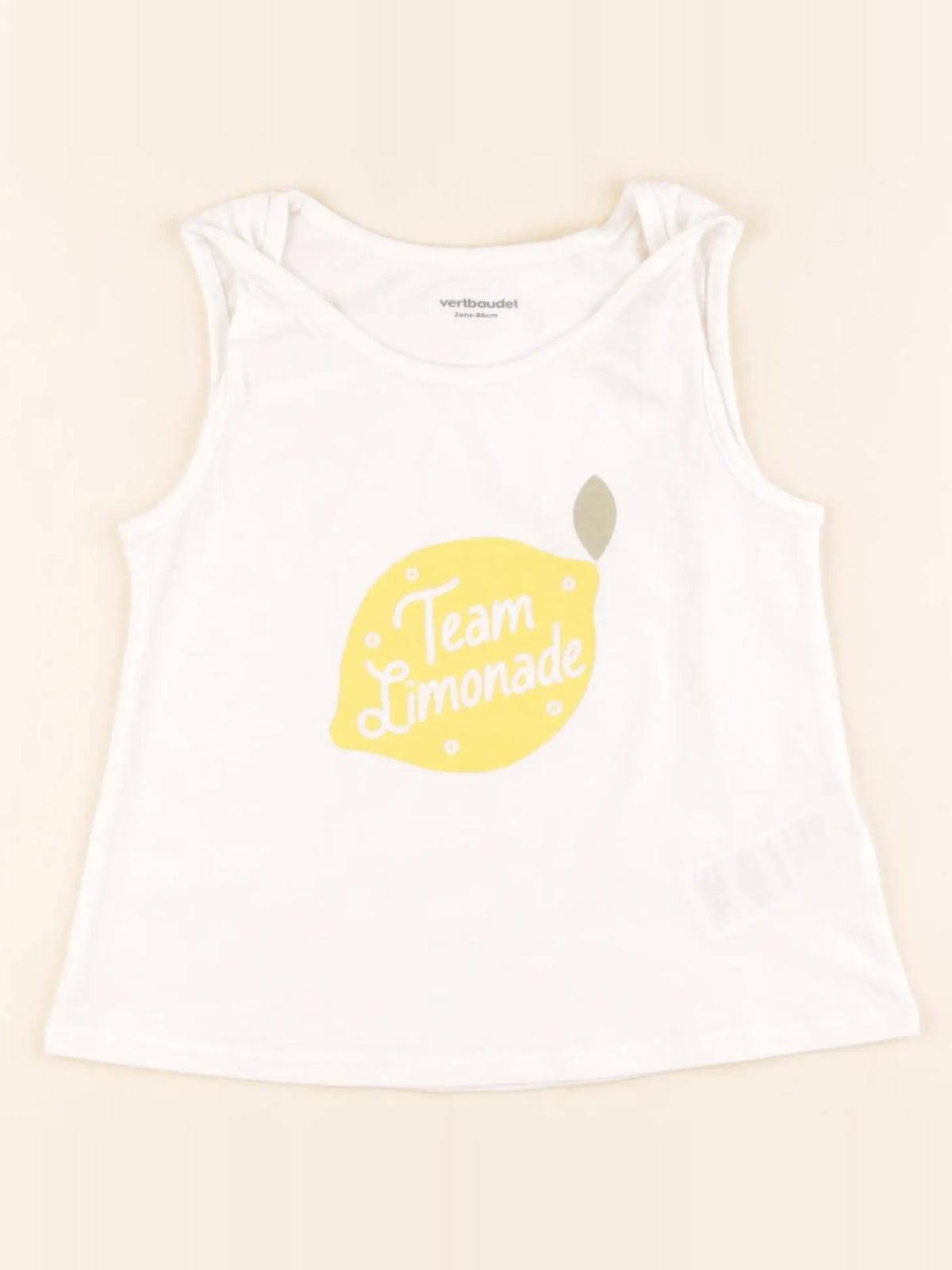 Vertbaudet - tee-shirt blanc - 2 ans