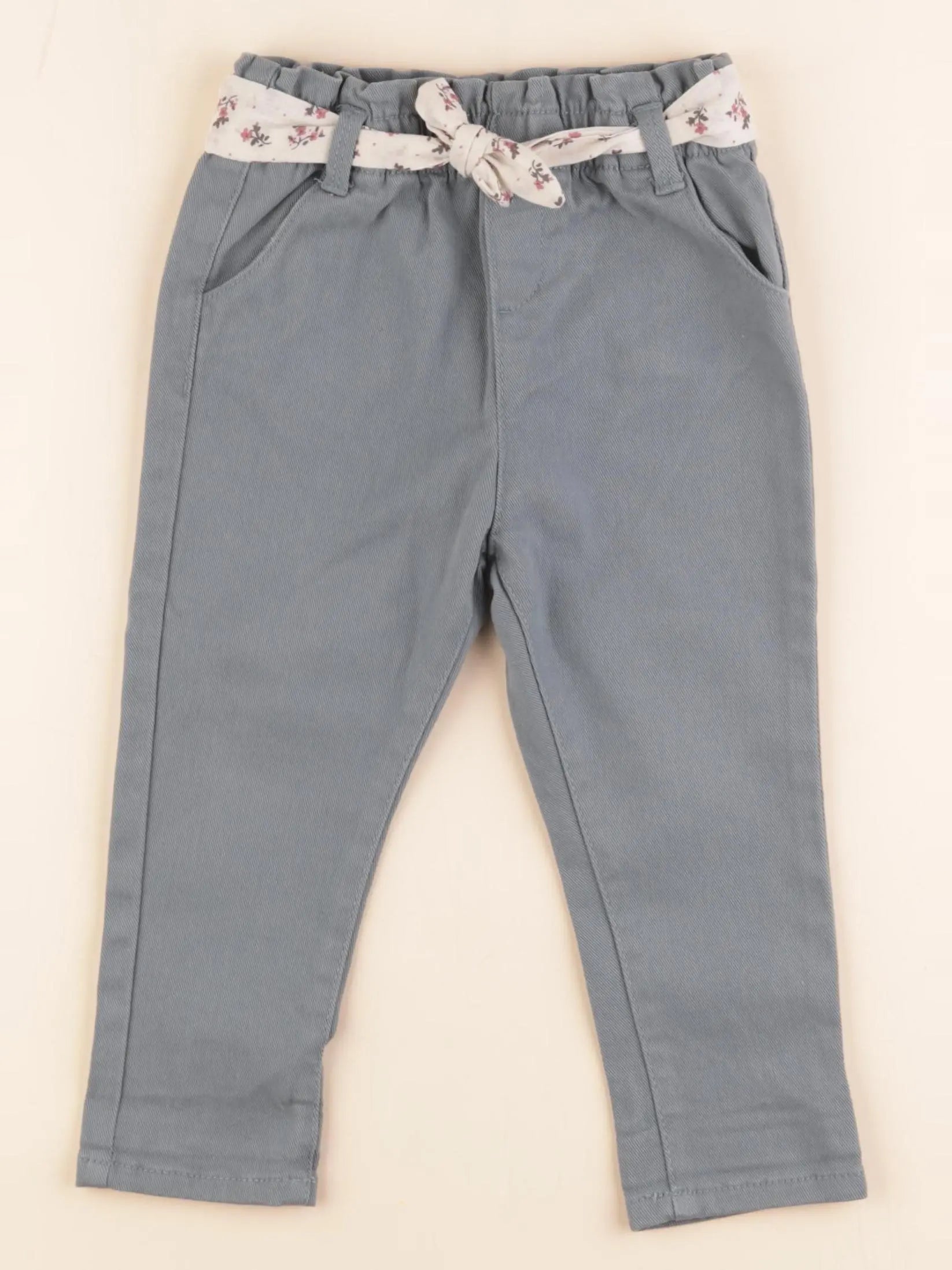 Vertbaudet - pantalon bleu - 2 ans