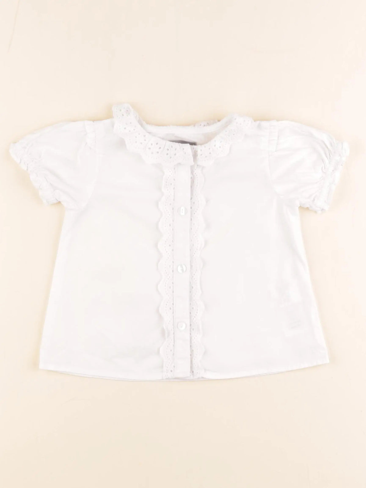 Vertbaudet - blouse blanc - 2 ans