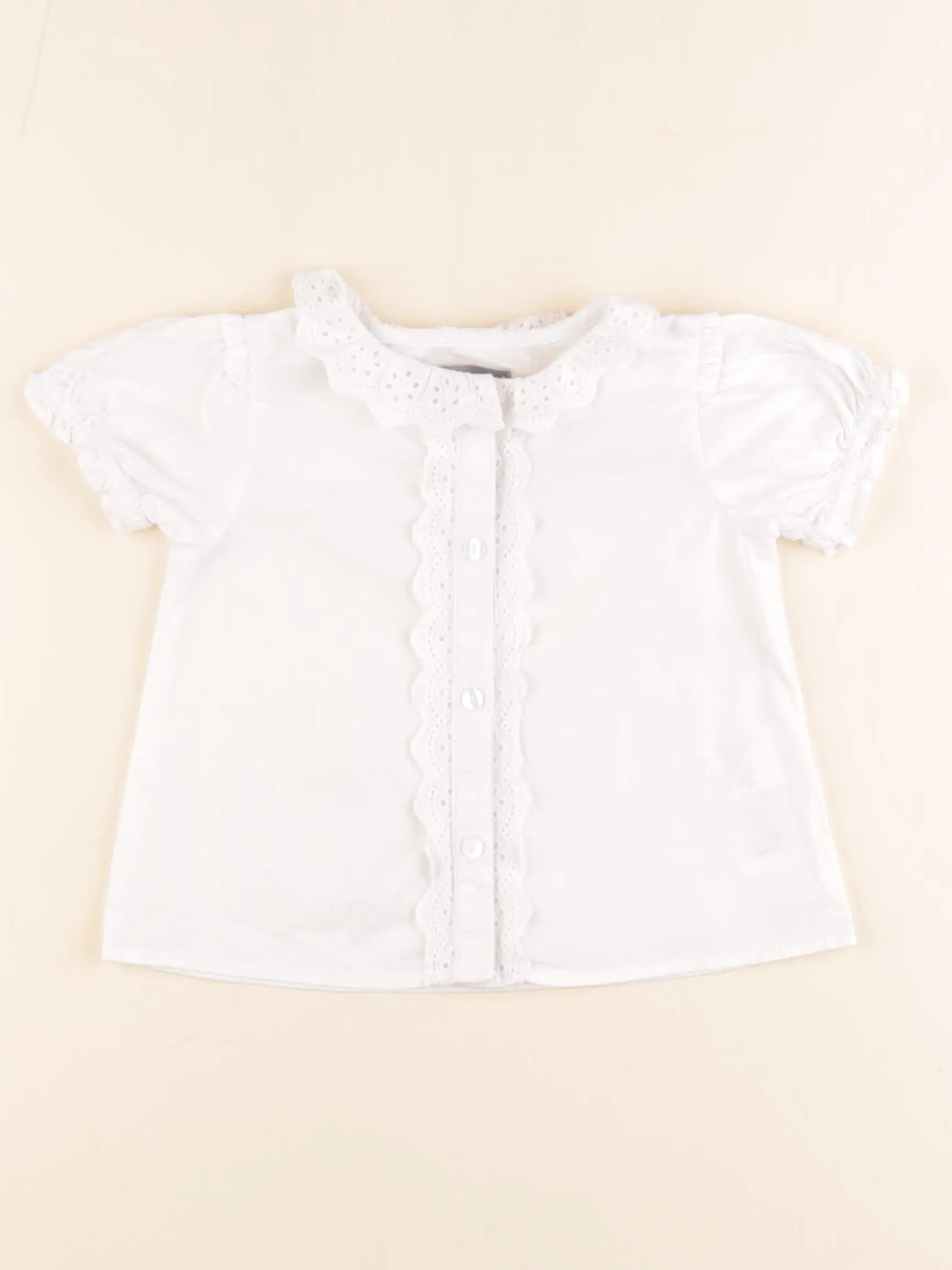 Vertbaudet - blouse blanc - 2 ans