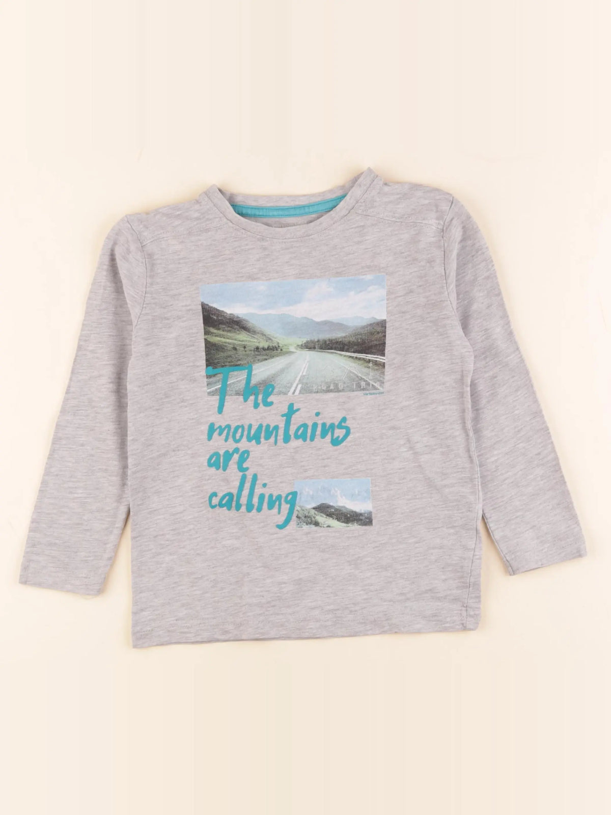 Vertbaudet - tee-shirt gris - 4 ans