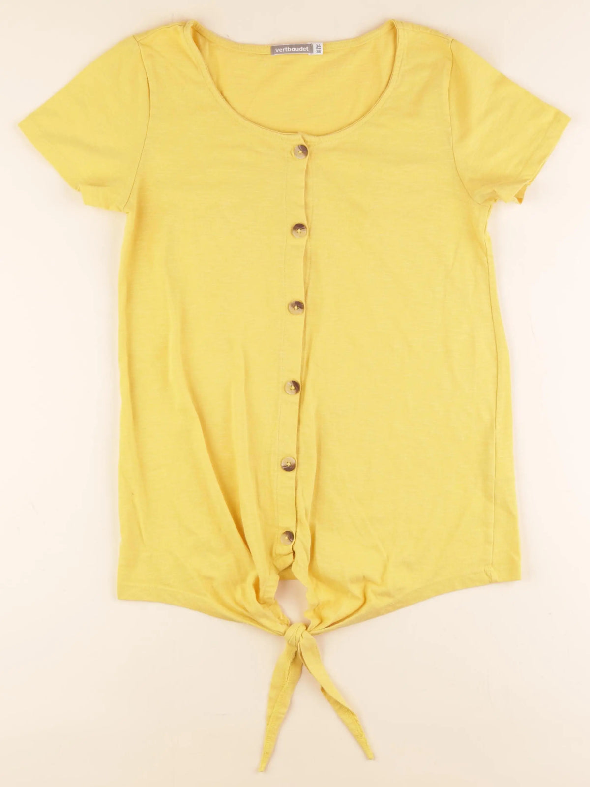 Vertbaudet - tee-shirt grossesse, allaitement jaune - 34 à 36
