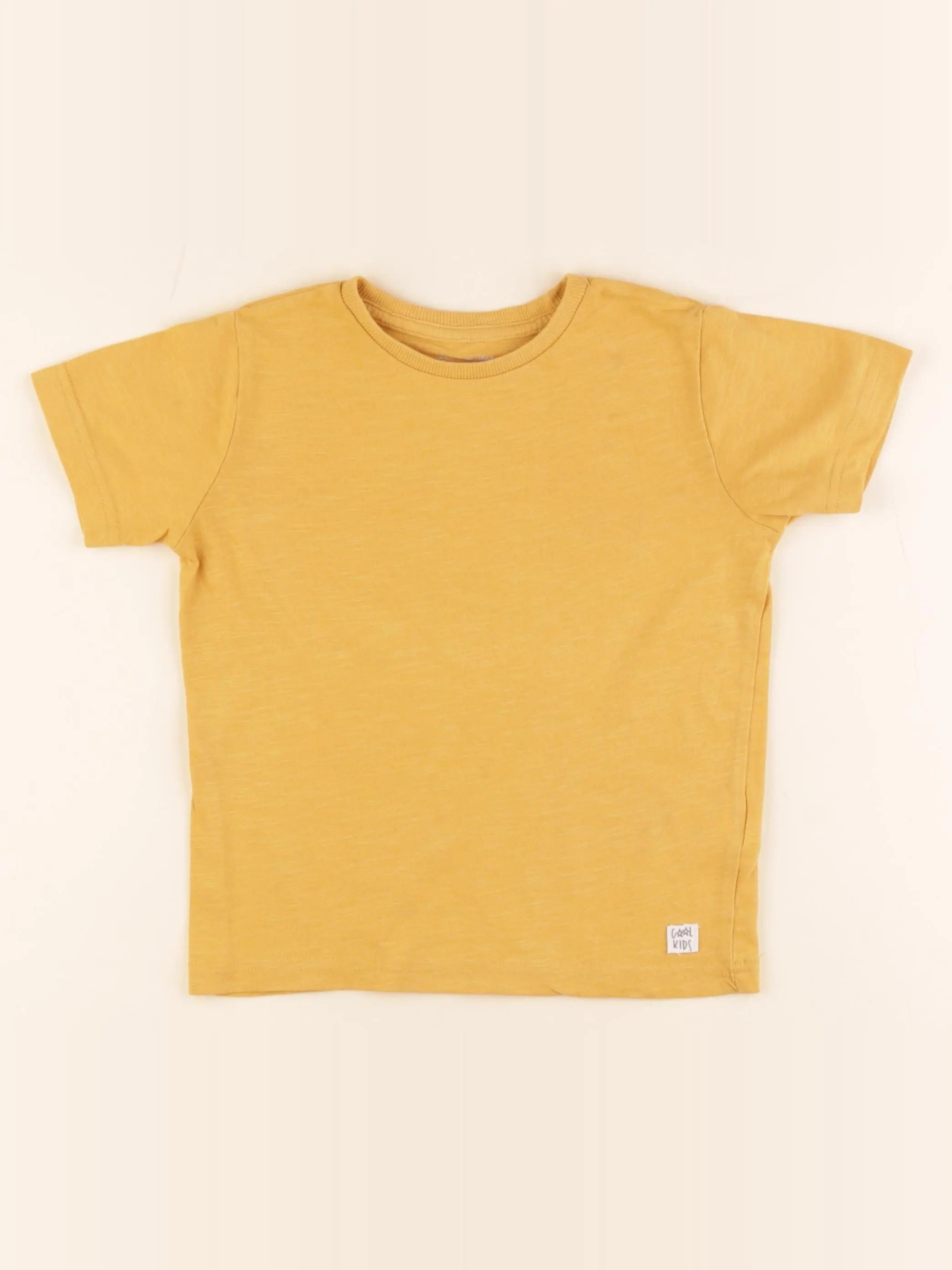 Vertbaudet - tee-shirt jaune - 5 ans