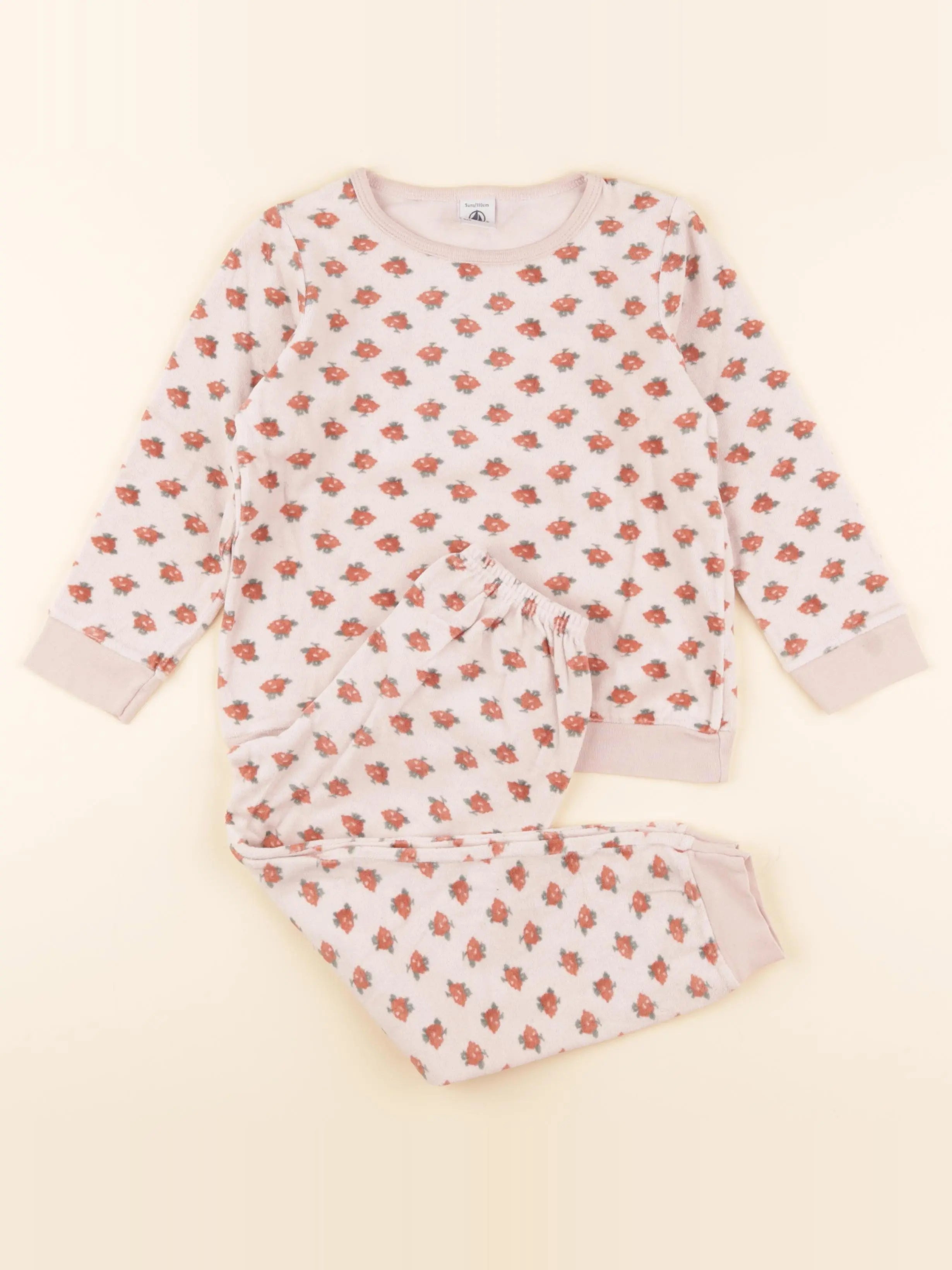 Pyjama velours rose