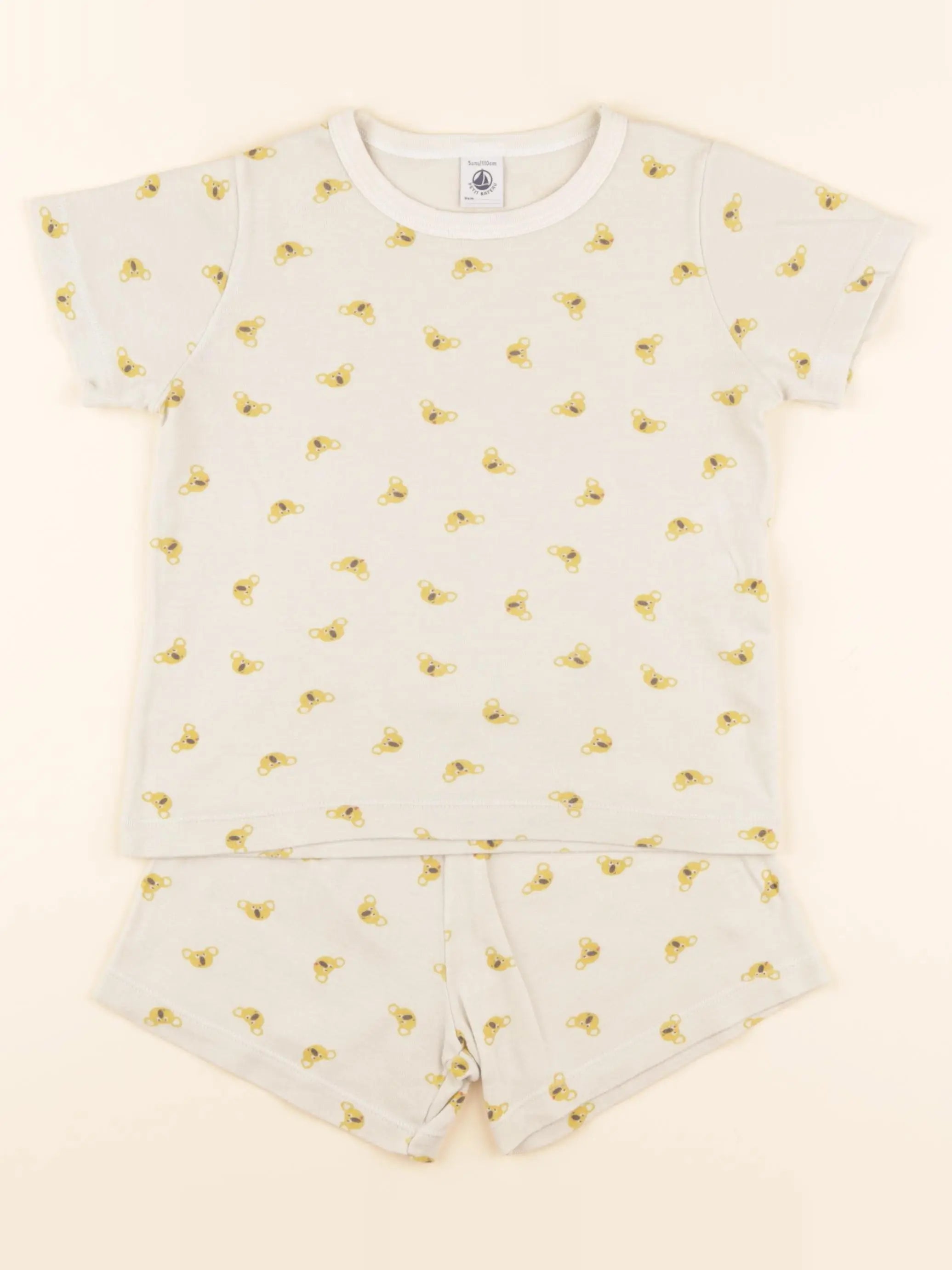 Pyjama coton beige