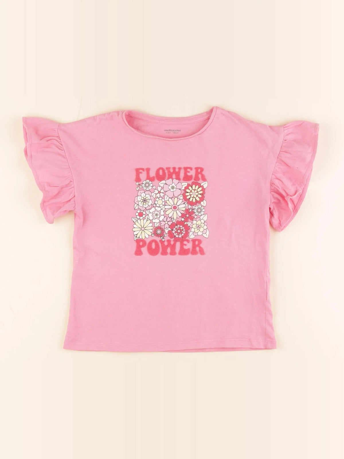 Vertbaudet - tee-shirt rose - 8 ans