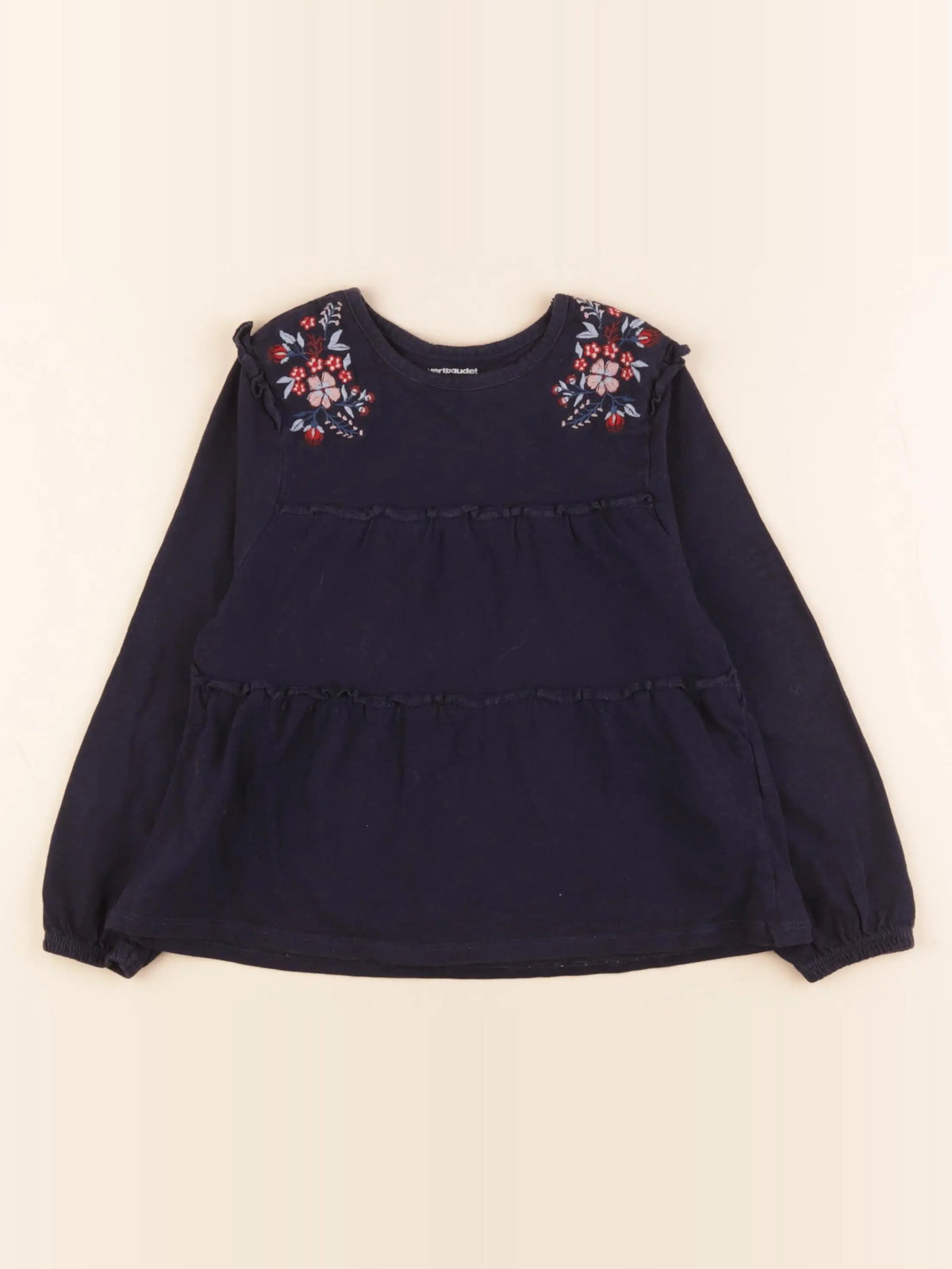Vertbaudet - tee-shirt bleu - 6 ans