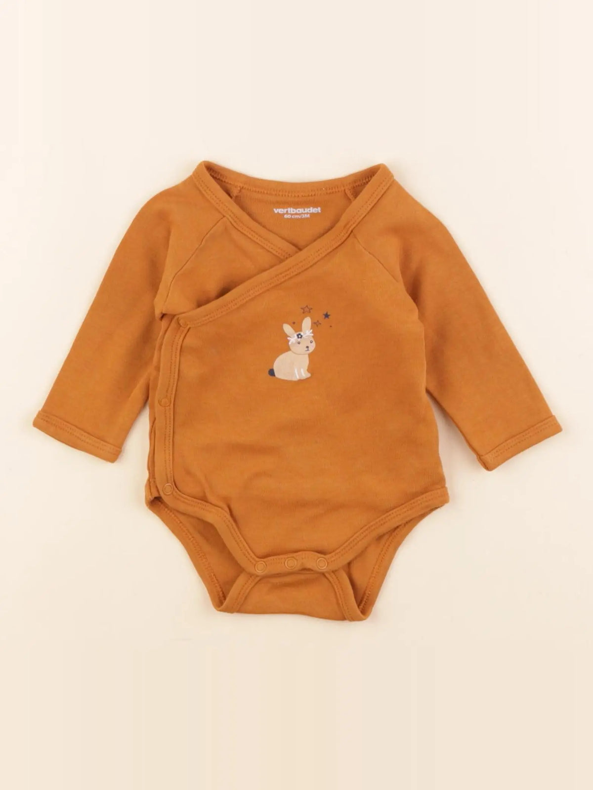 Vertbaudet - body marron - 3 mois