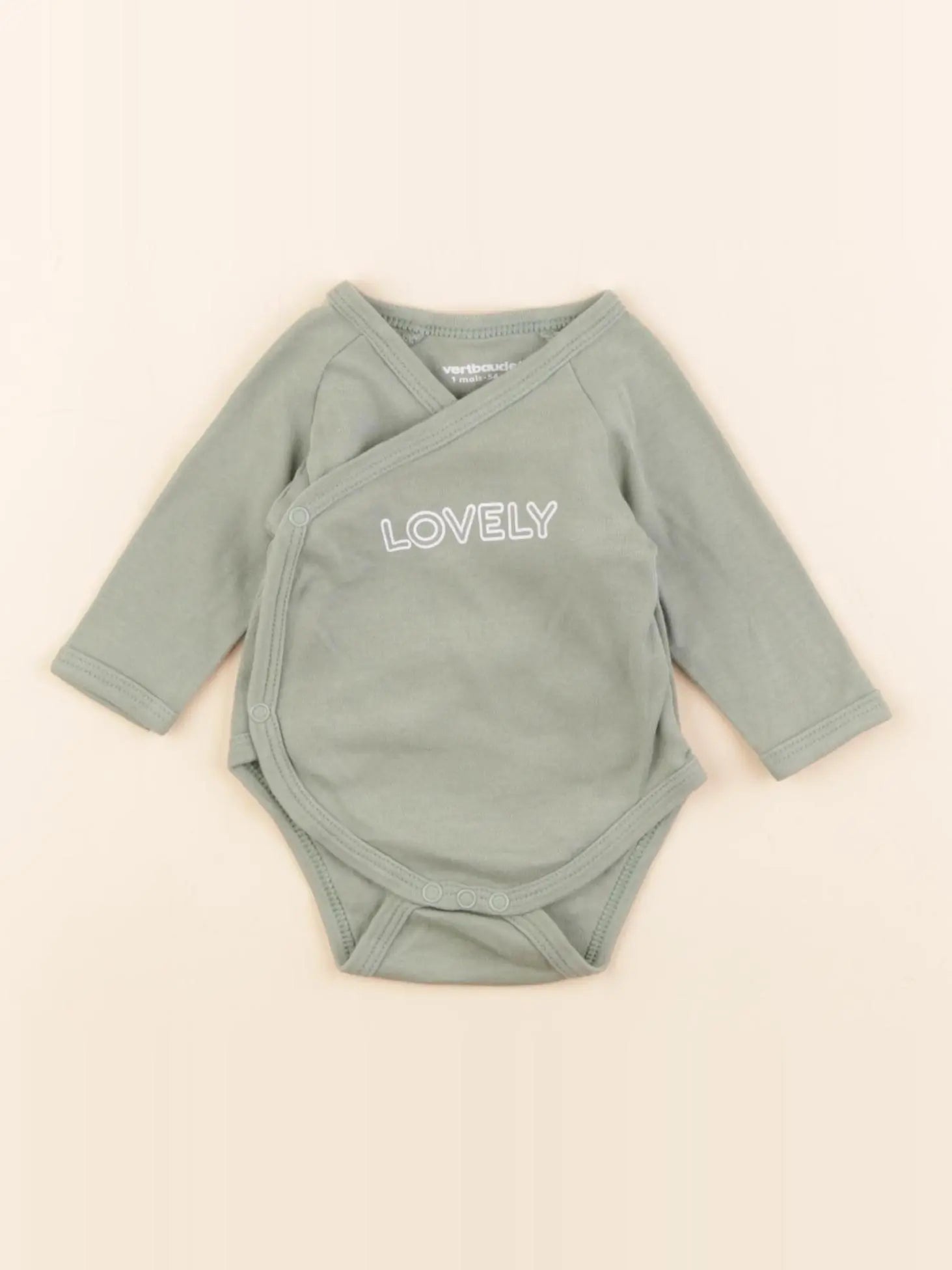 Vertbaudet - body vert - 3 mois