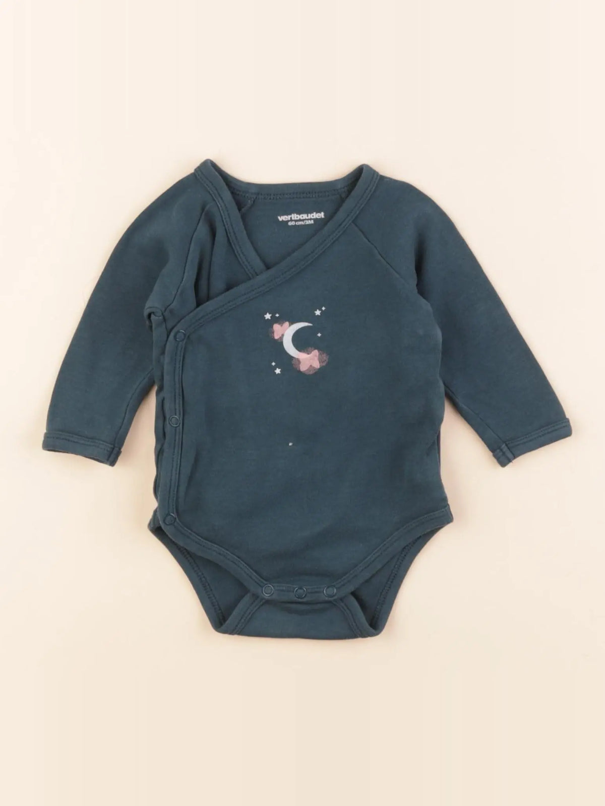 Vertbaudet - body bleu - 3 mois