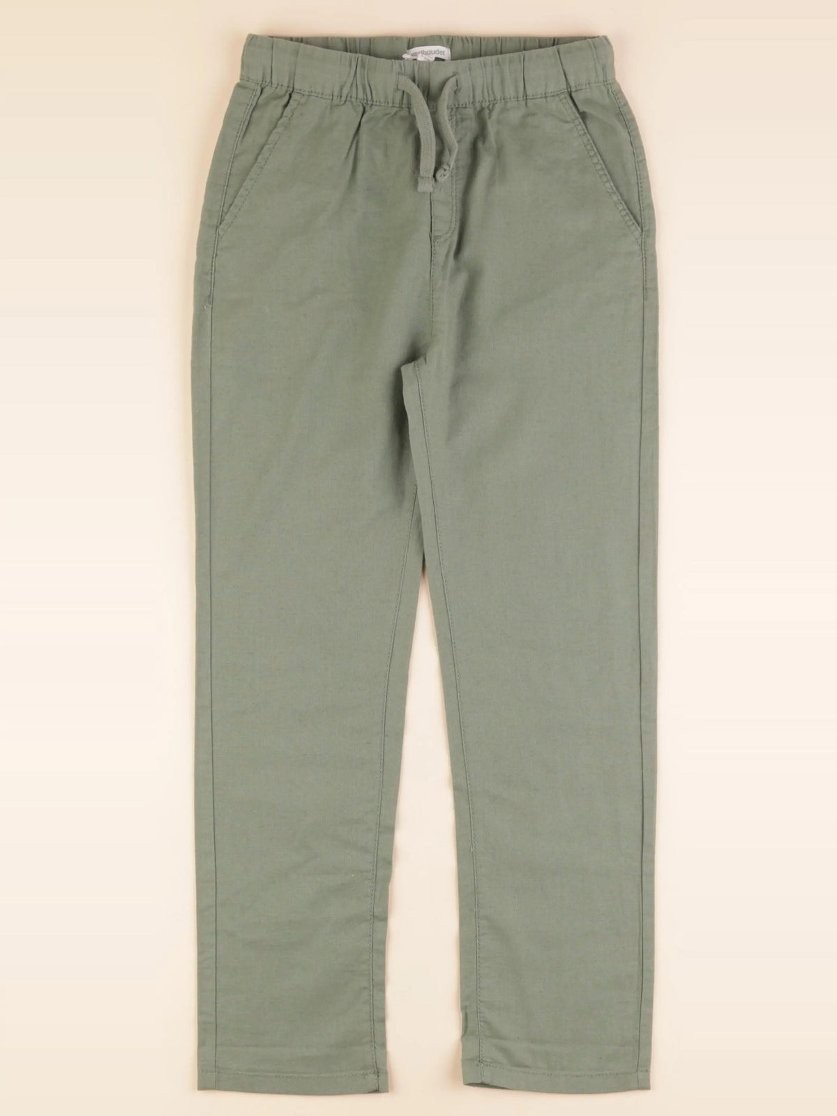 Vertbaudet - pantalon vert - 9 ans