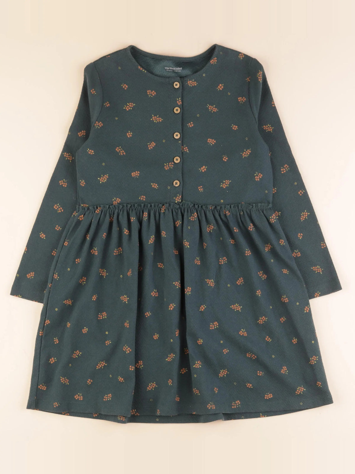 Vertbaudet - robe vert - 10 ans