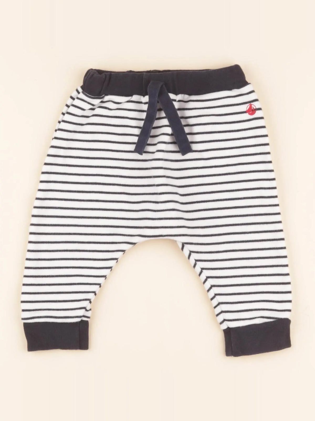 Jogging blanc, bleu