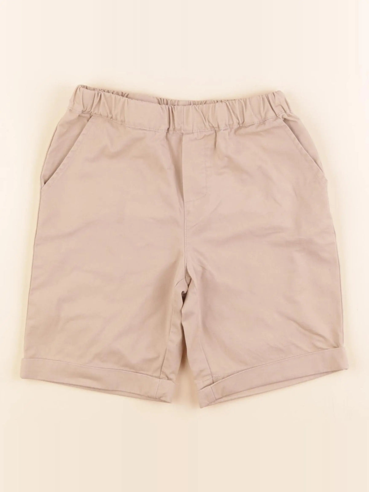 Vertbaudet - short beige - 8 ans