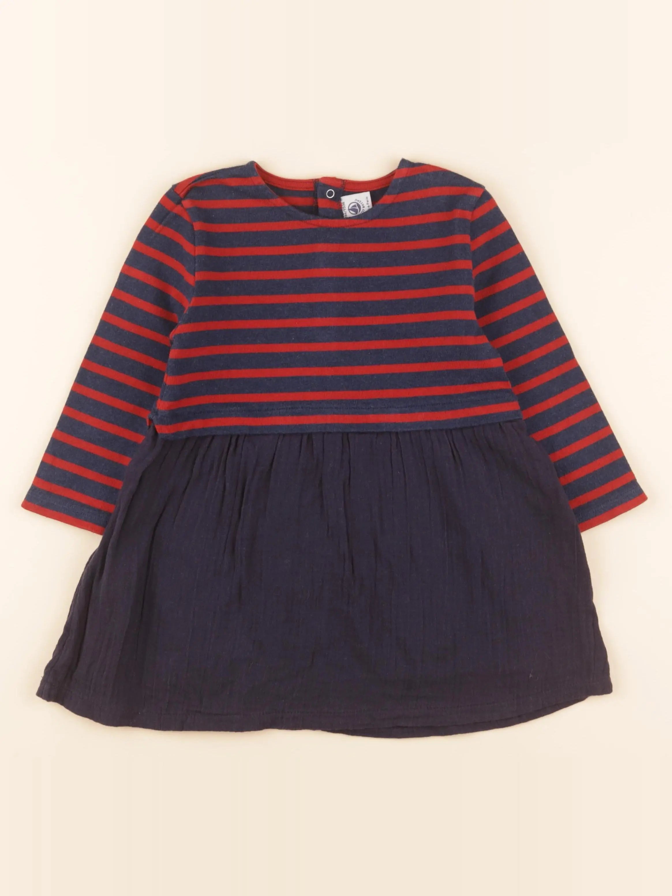 Robe bleu, rouge