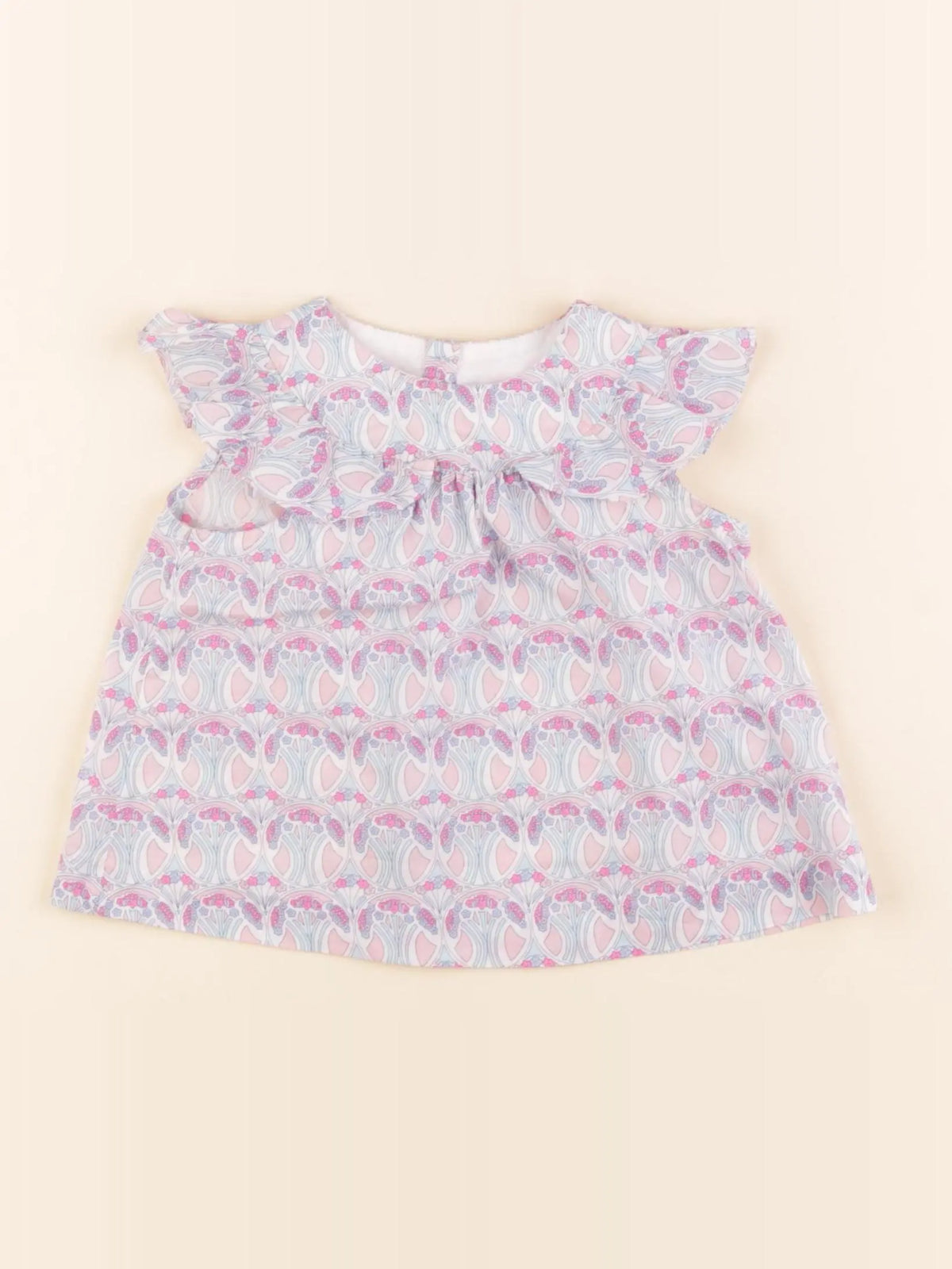 Jacadi - blouse liberty multicolore - 12 mois