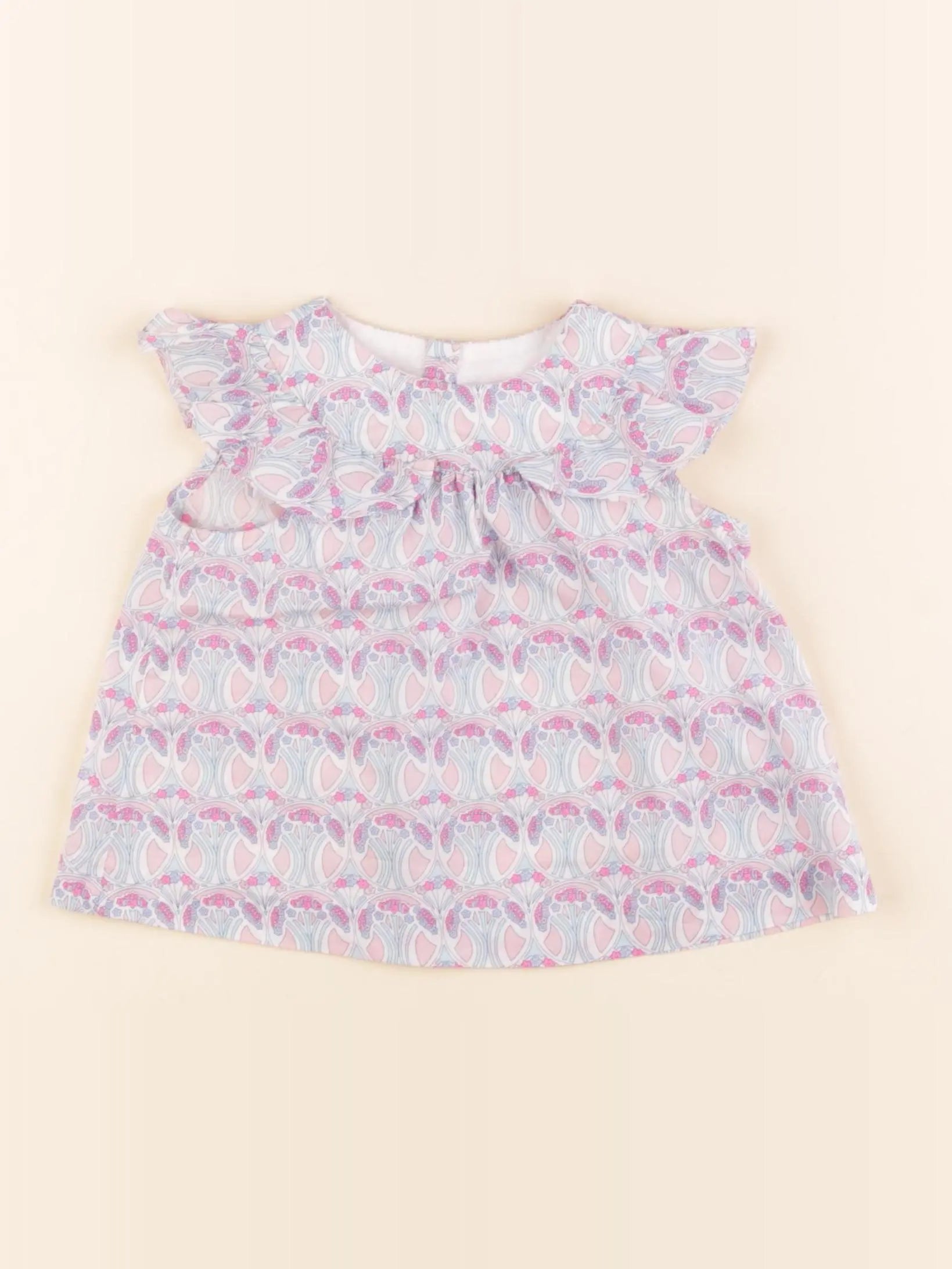 Jacadi - blouse liberty multicolore - 12 mois