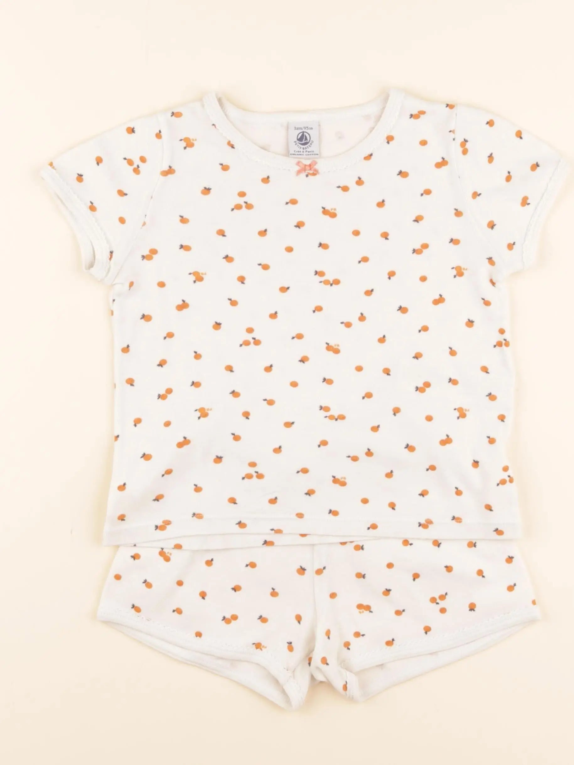 Pyjama coton beige