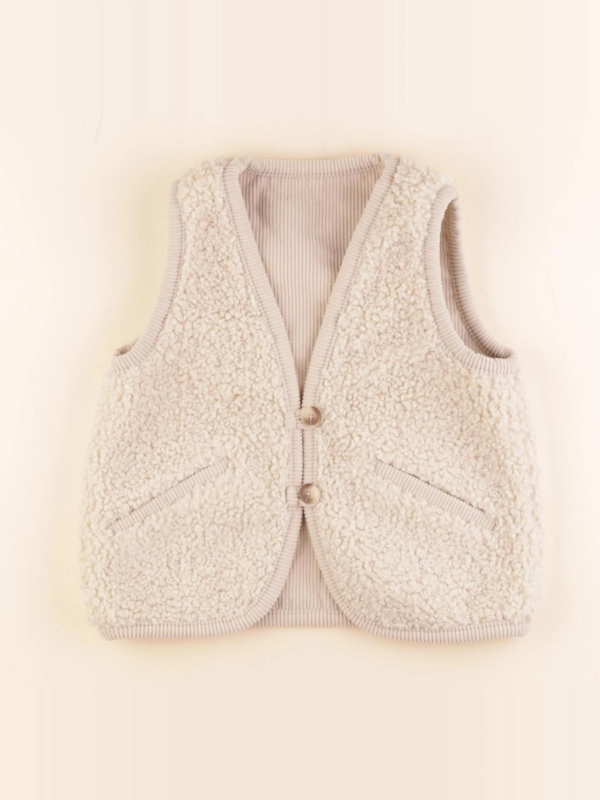 Zara - gilet beige - 8/9 ans