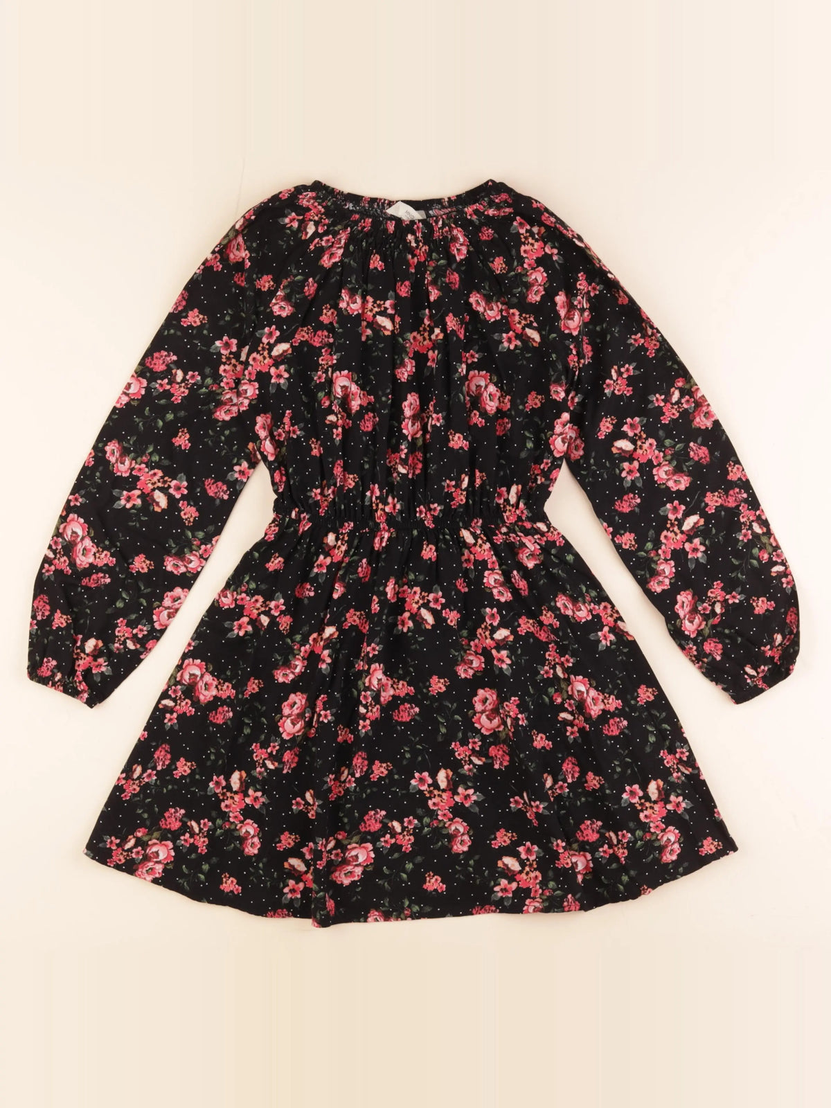 Mango - robe noir, rose - 8 ans