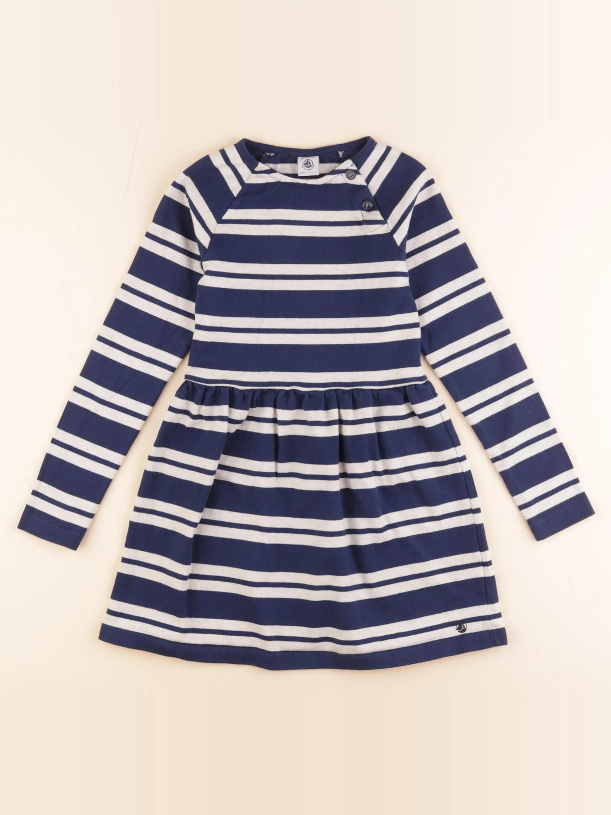 Petit Bateau - robe bleu - 8 ans