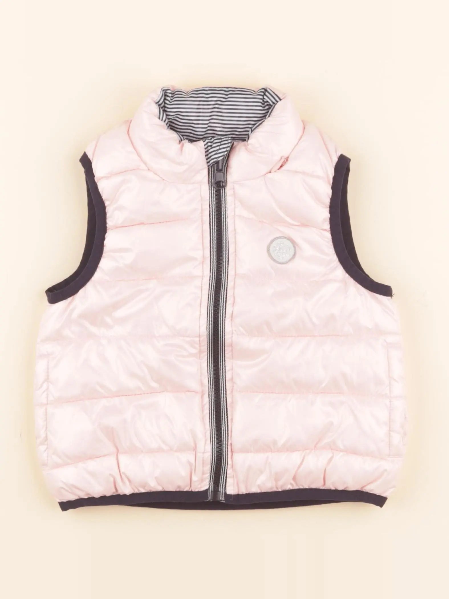 Doudoune réversible rose