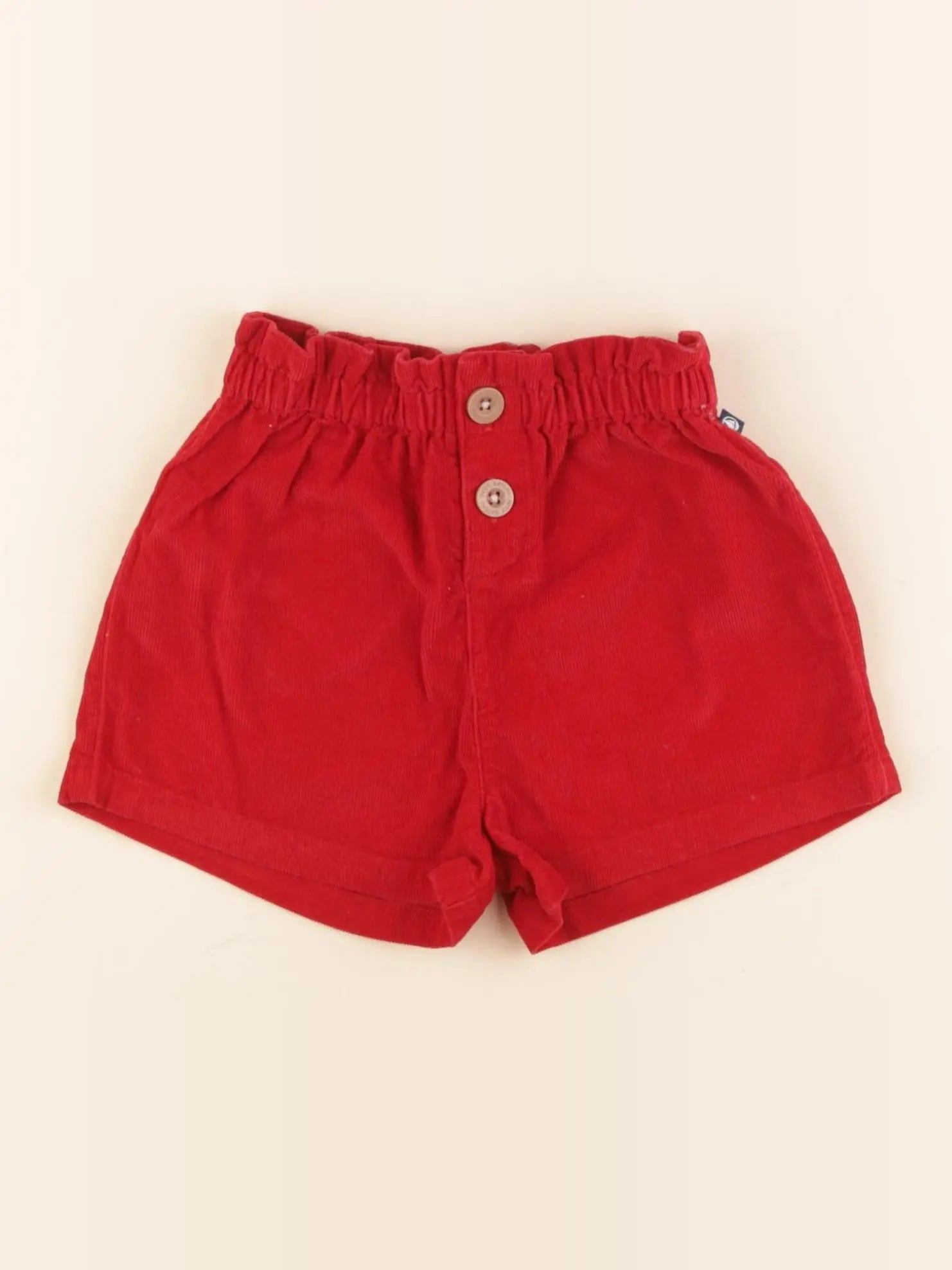 Petit Bateau - short rouge - 18 mois