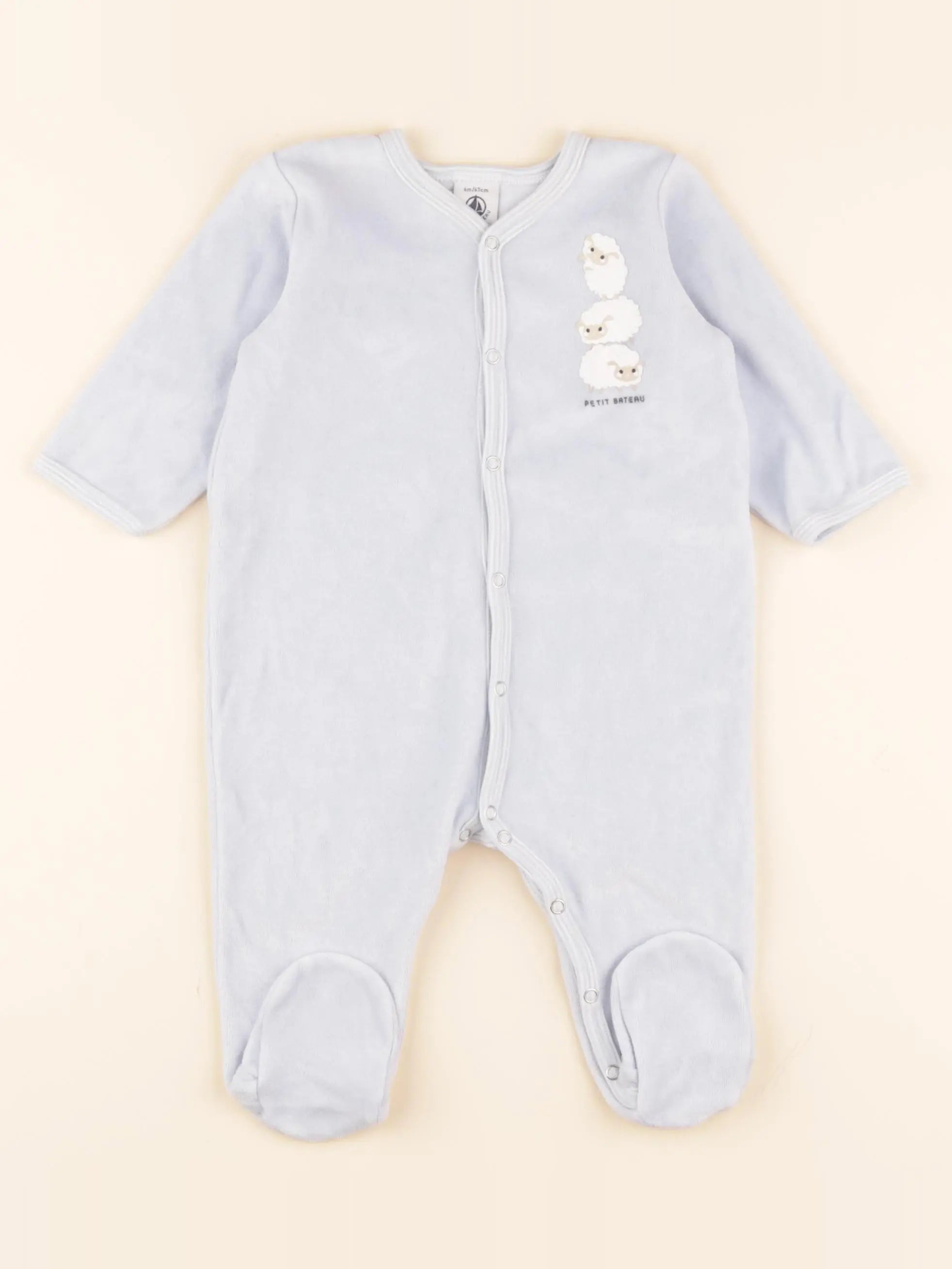 Pyjama velours bleu