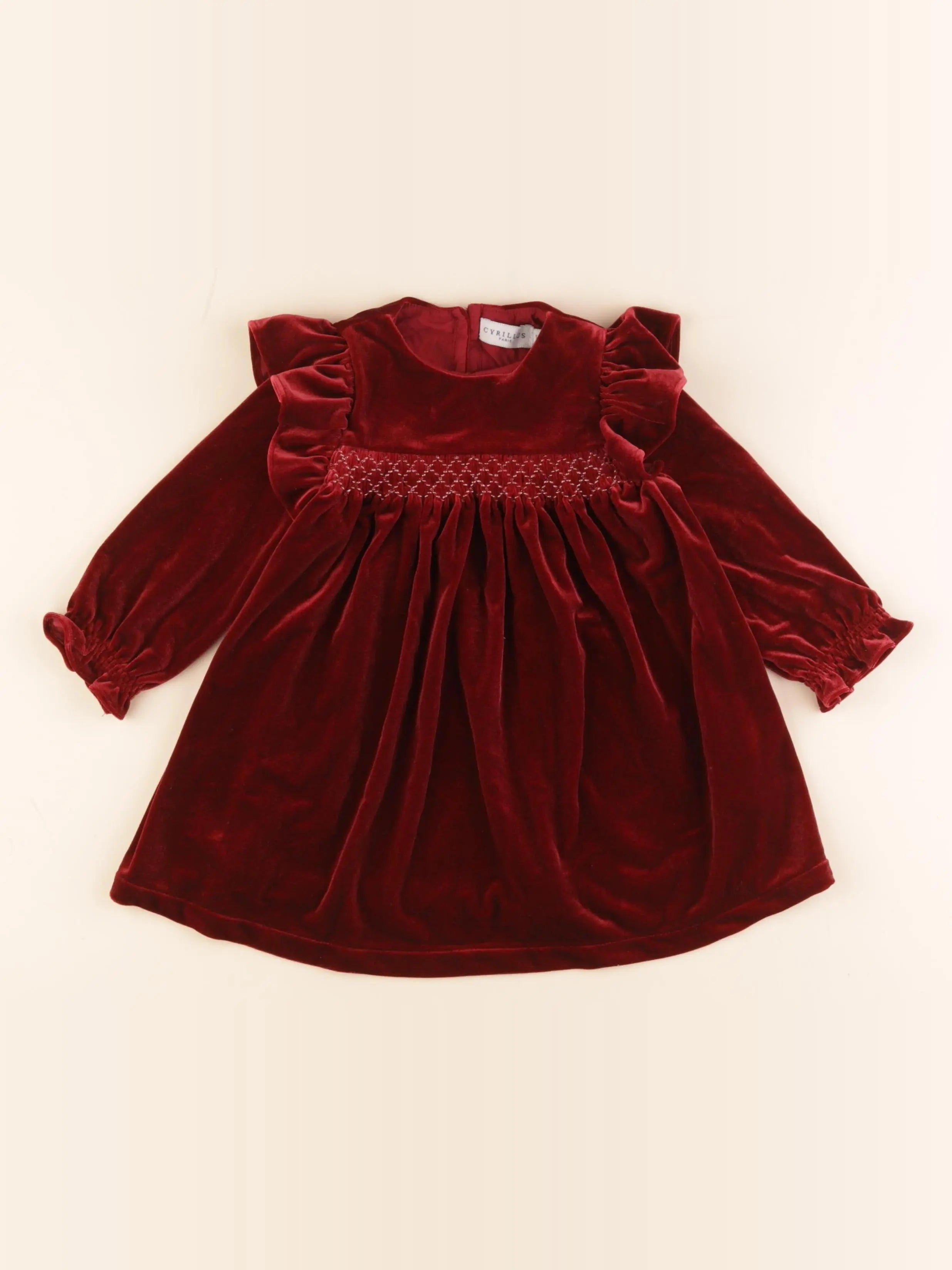 Cyrillus - robe rouge - 18 mois