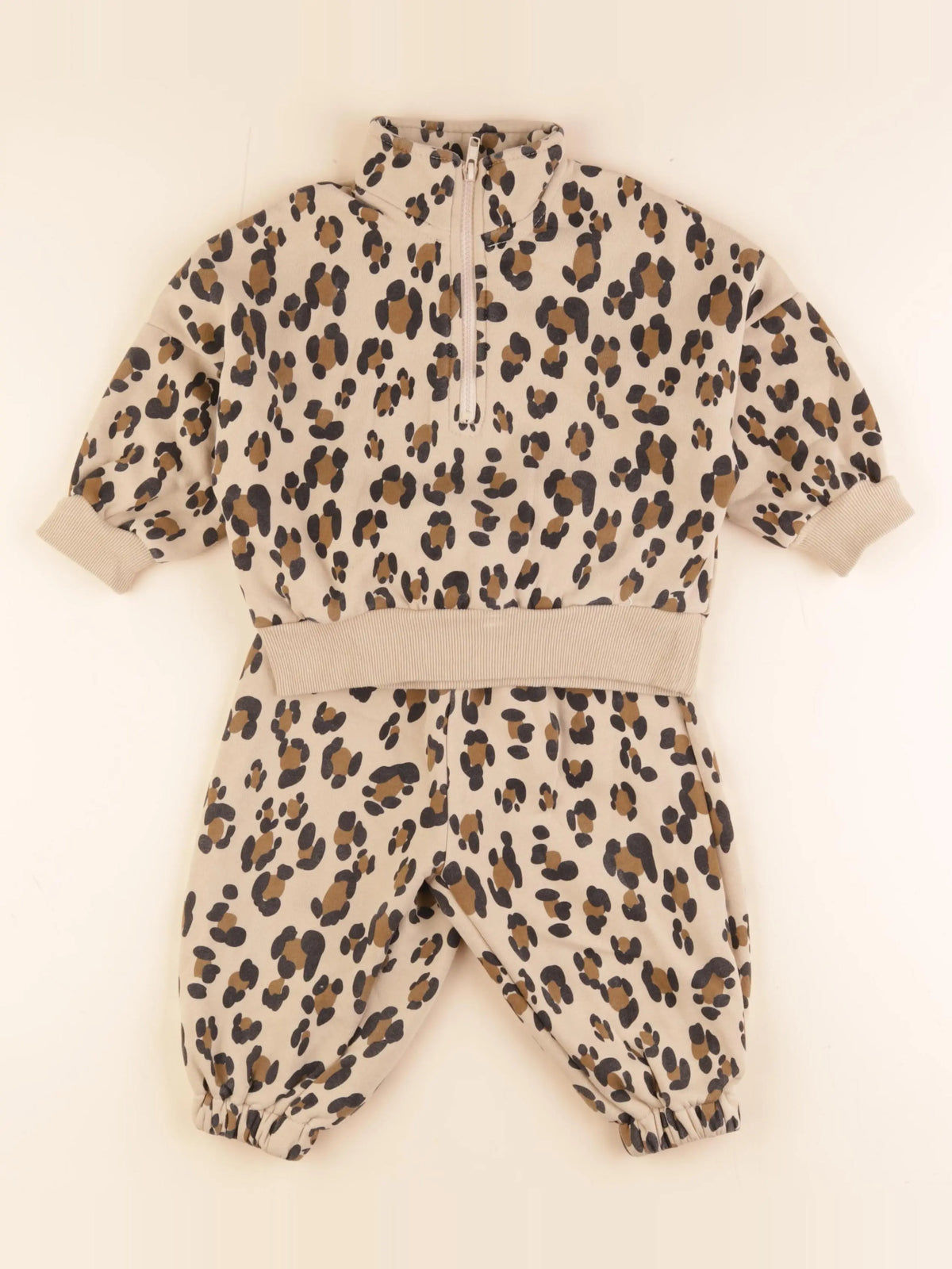 Gamin gamine X Chernika - ensemble beige, marron - 12/18 mois
