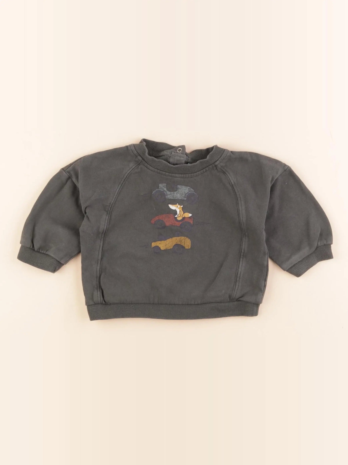 Vertbaudet - sweat vert - 12 mois
