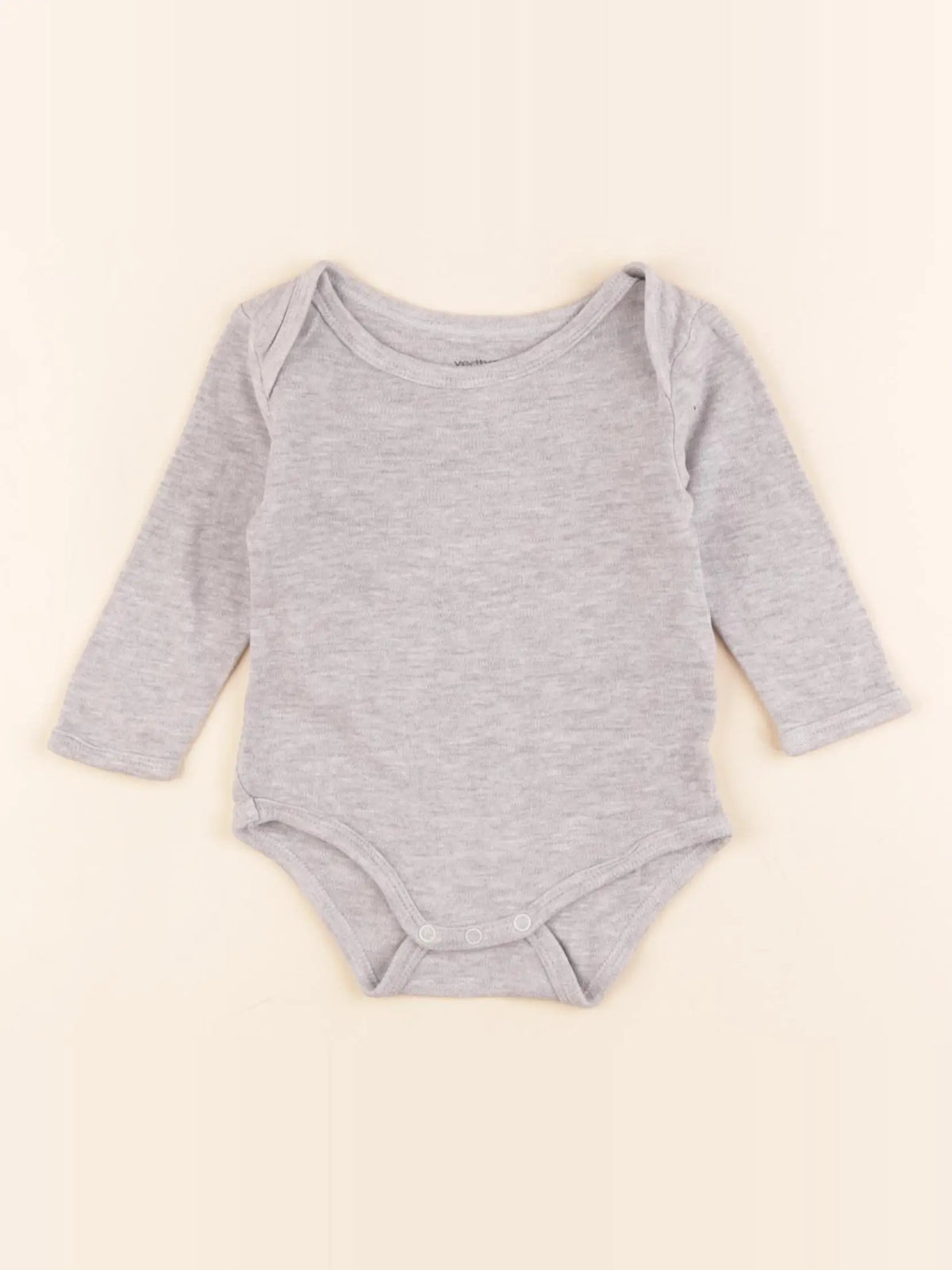 Vertbaudet - body gris - 6 mois