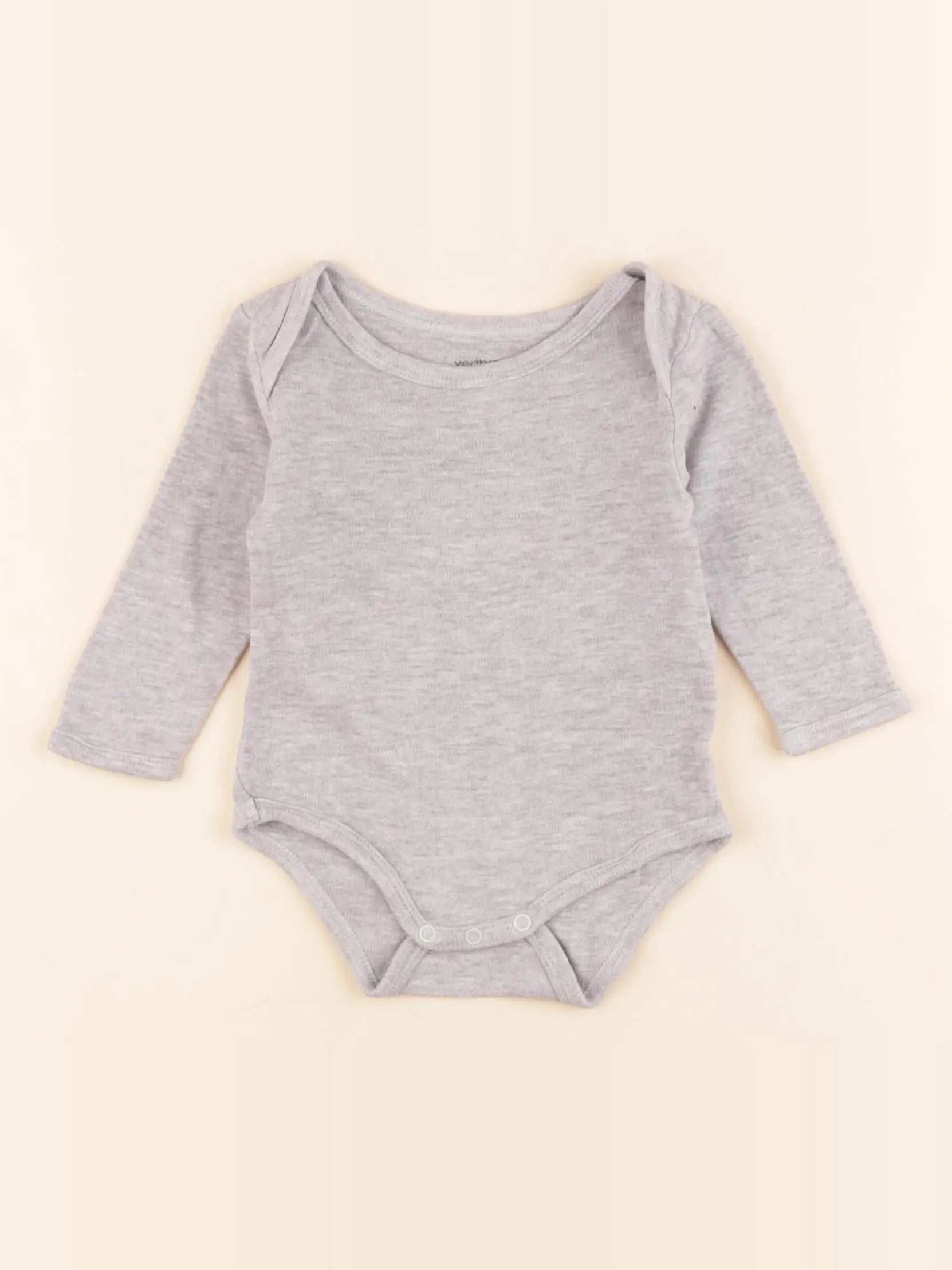 Vertbaudet - body gris - 6 mois