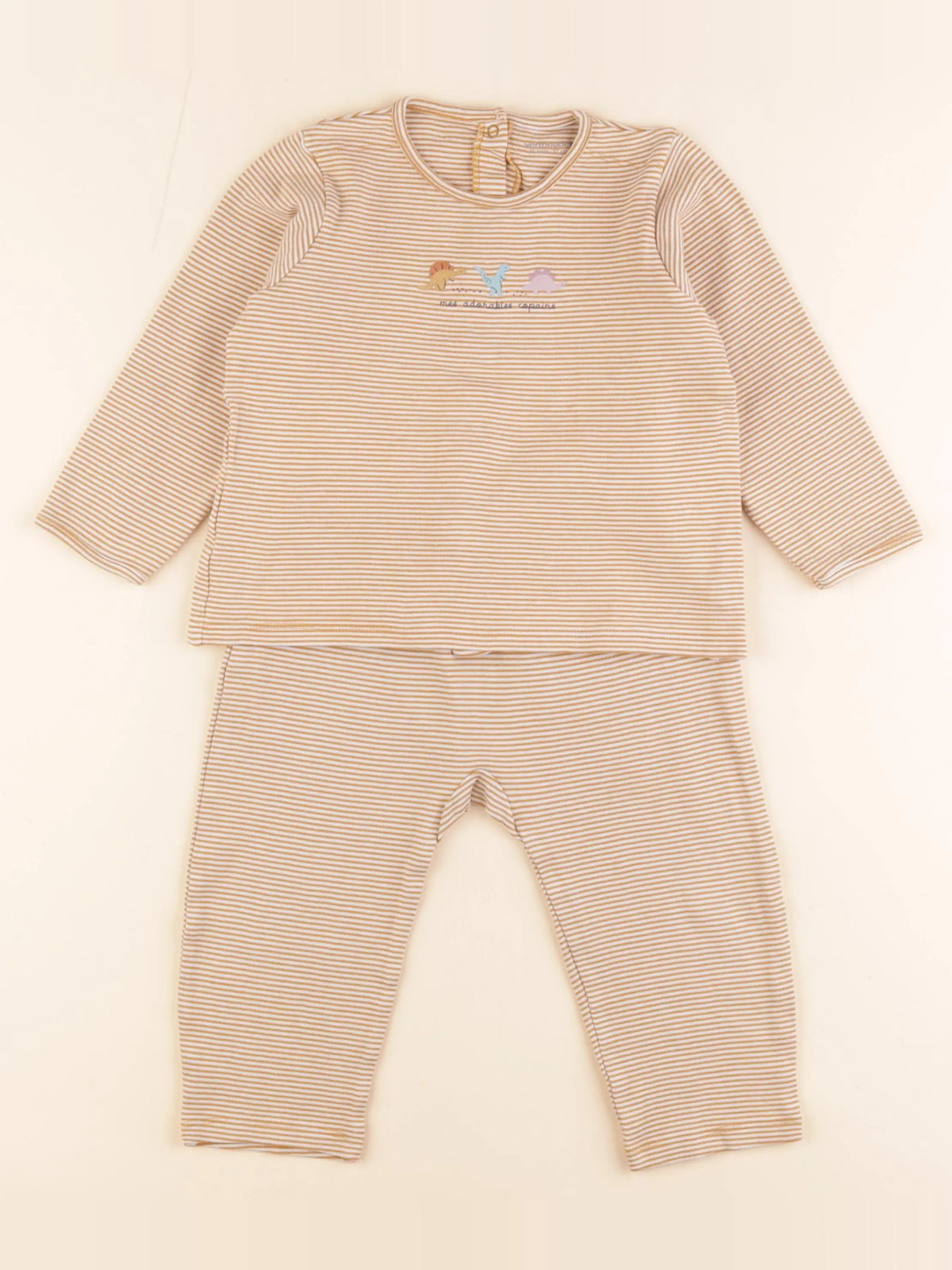 Vertbaudet - pyjama coton marron - 36 mois