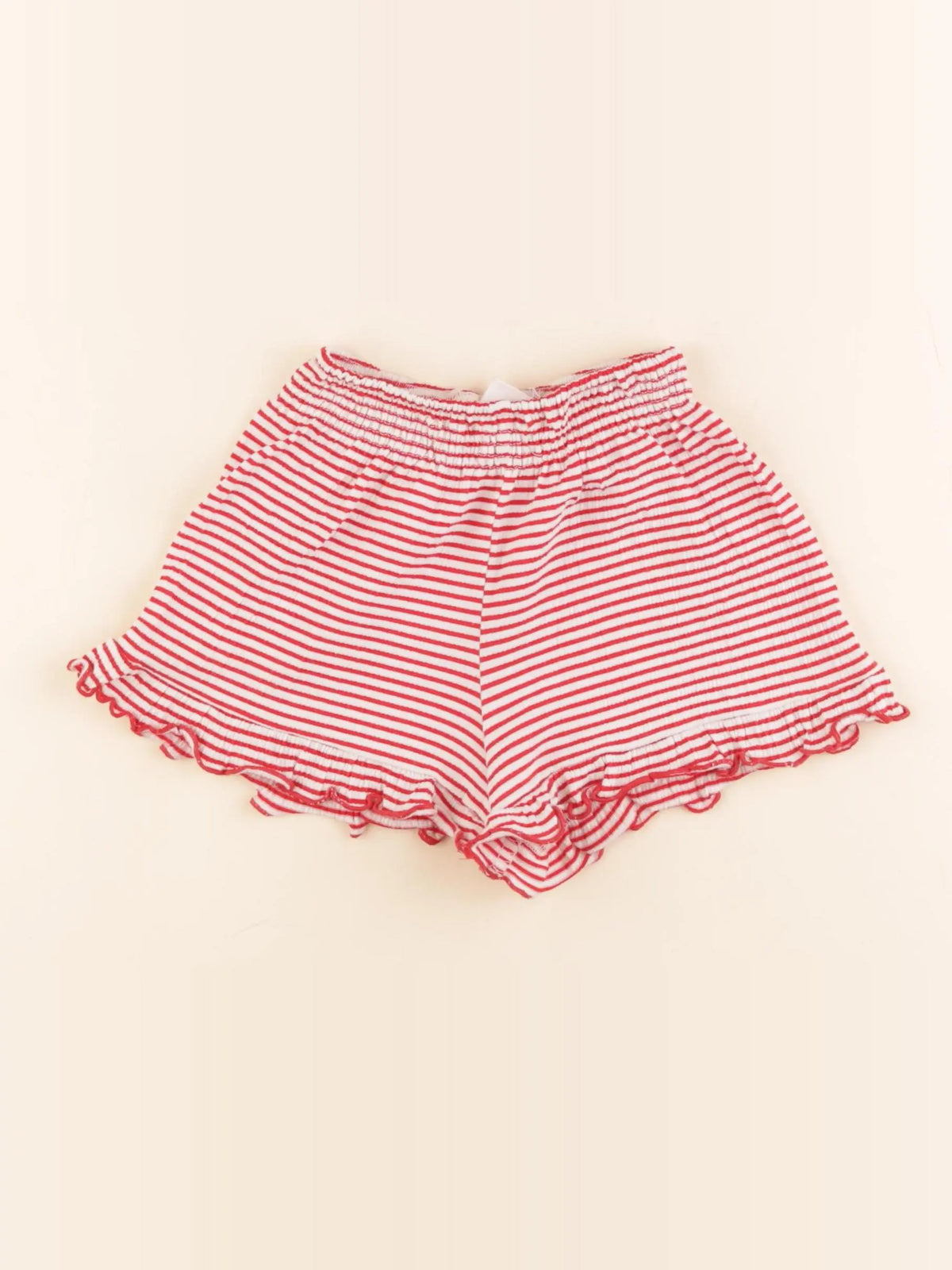Zara - short rouge, blanc - 2/3 ans