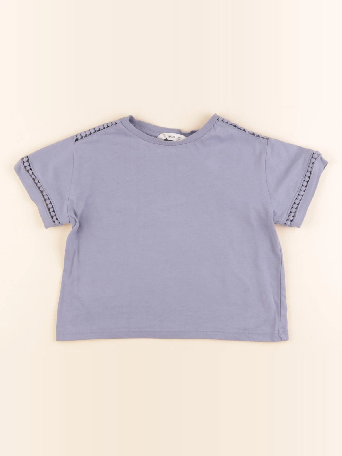Mango - tee-shirt bleu - 5/6 ans