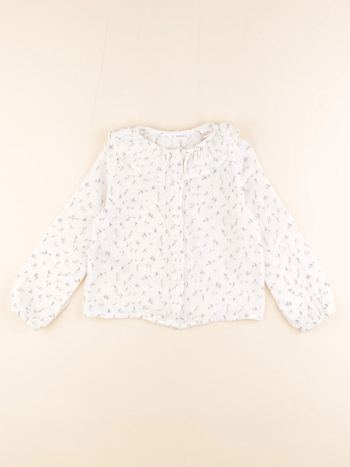 Mango - blouse blanc, bleu - 3/4 ans