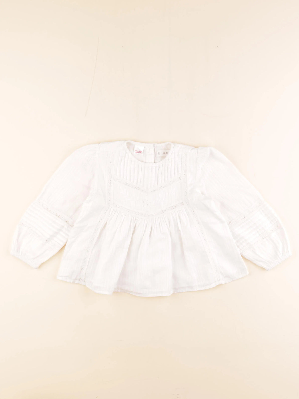 Mango - blouse blanc - 3/4 ans