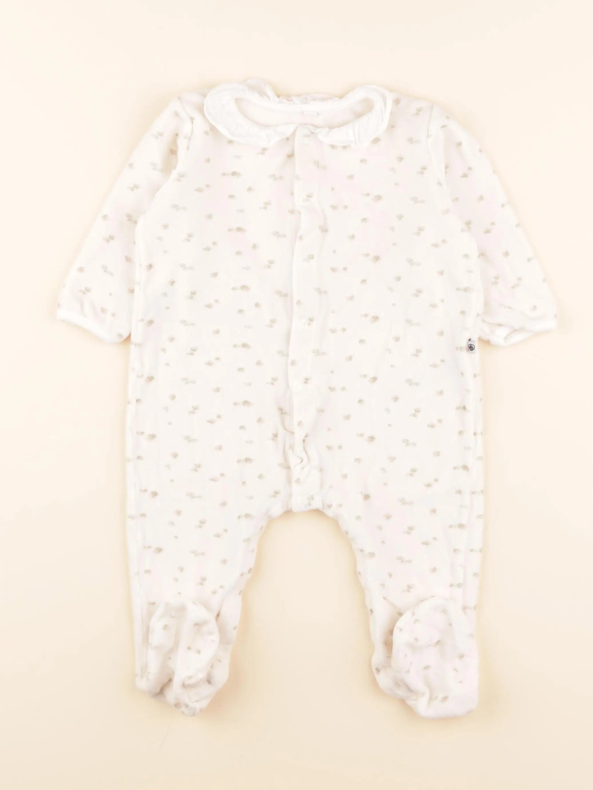 Pyjama velours beige